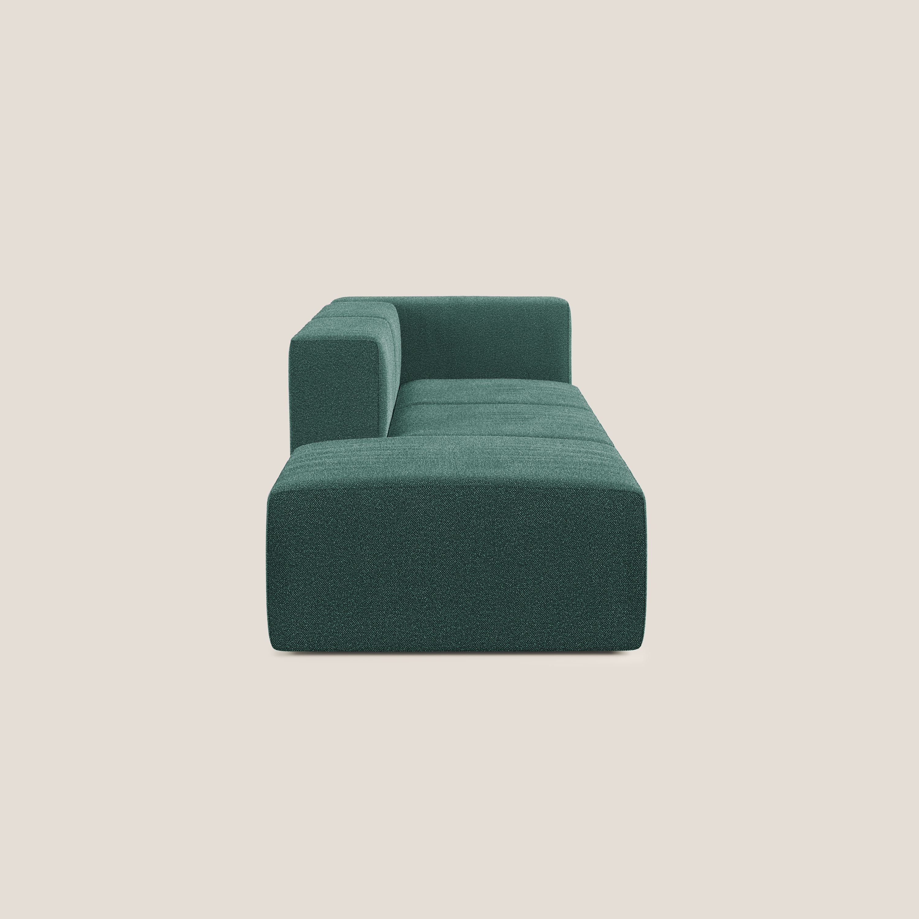 Nettuno canapé moderne modulable en bouclette douce T07 vert - Image 3