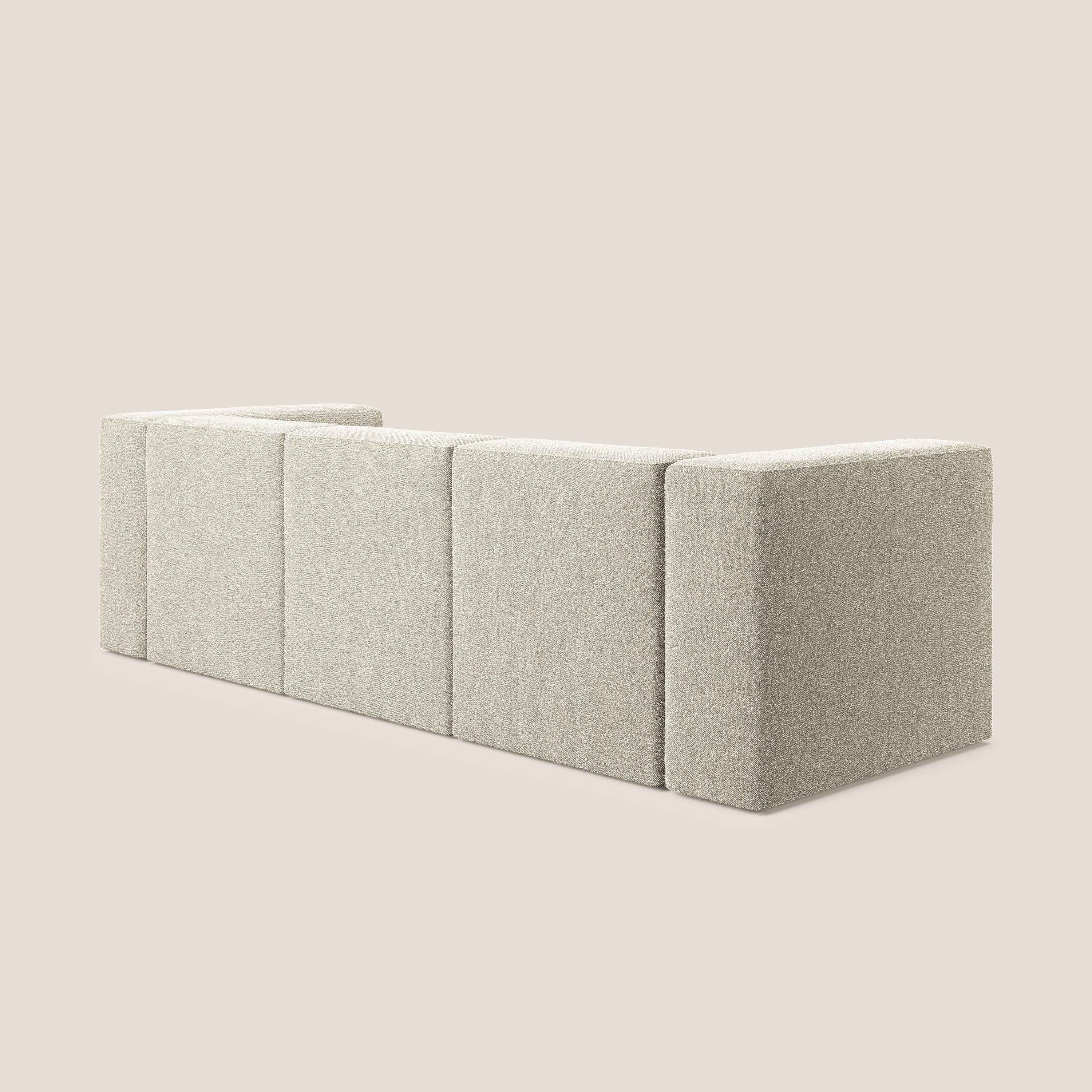 Nettuno canapé moderne modulable 3 assises en bouclette douce T07 beige - Image 4