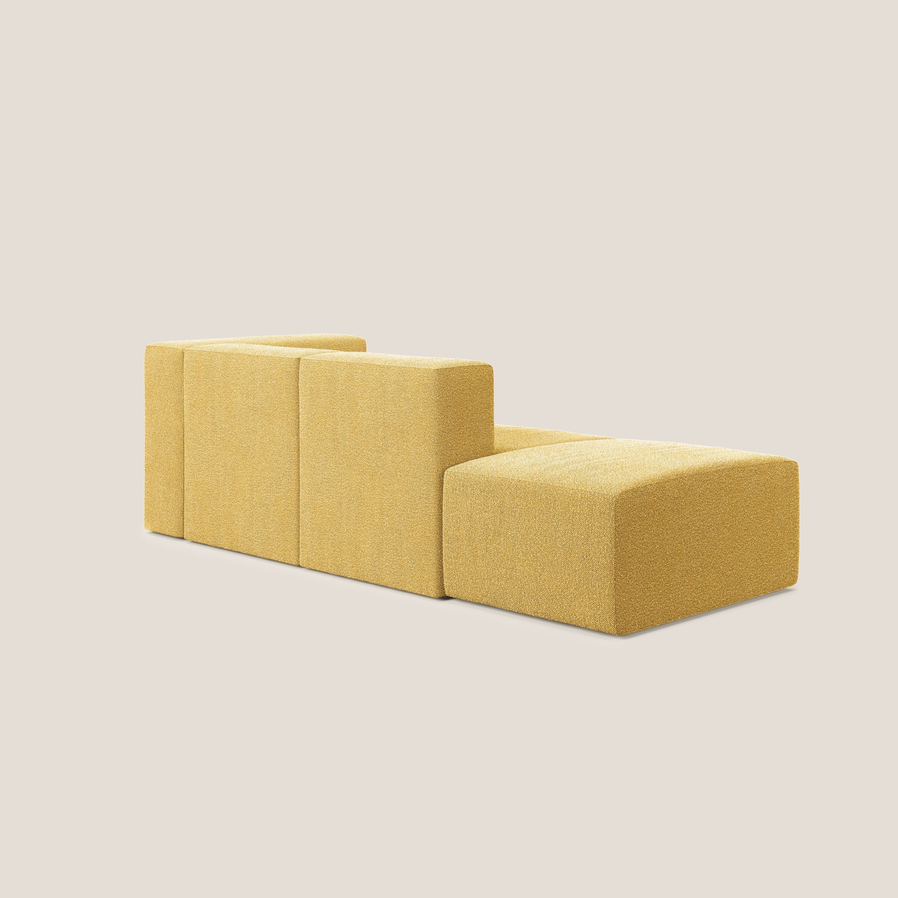 Nettuno canapé moderne modulable en bouclette douce T07 jaune - Image 6