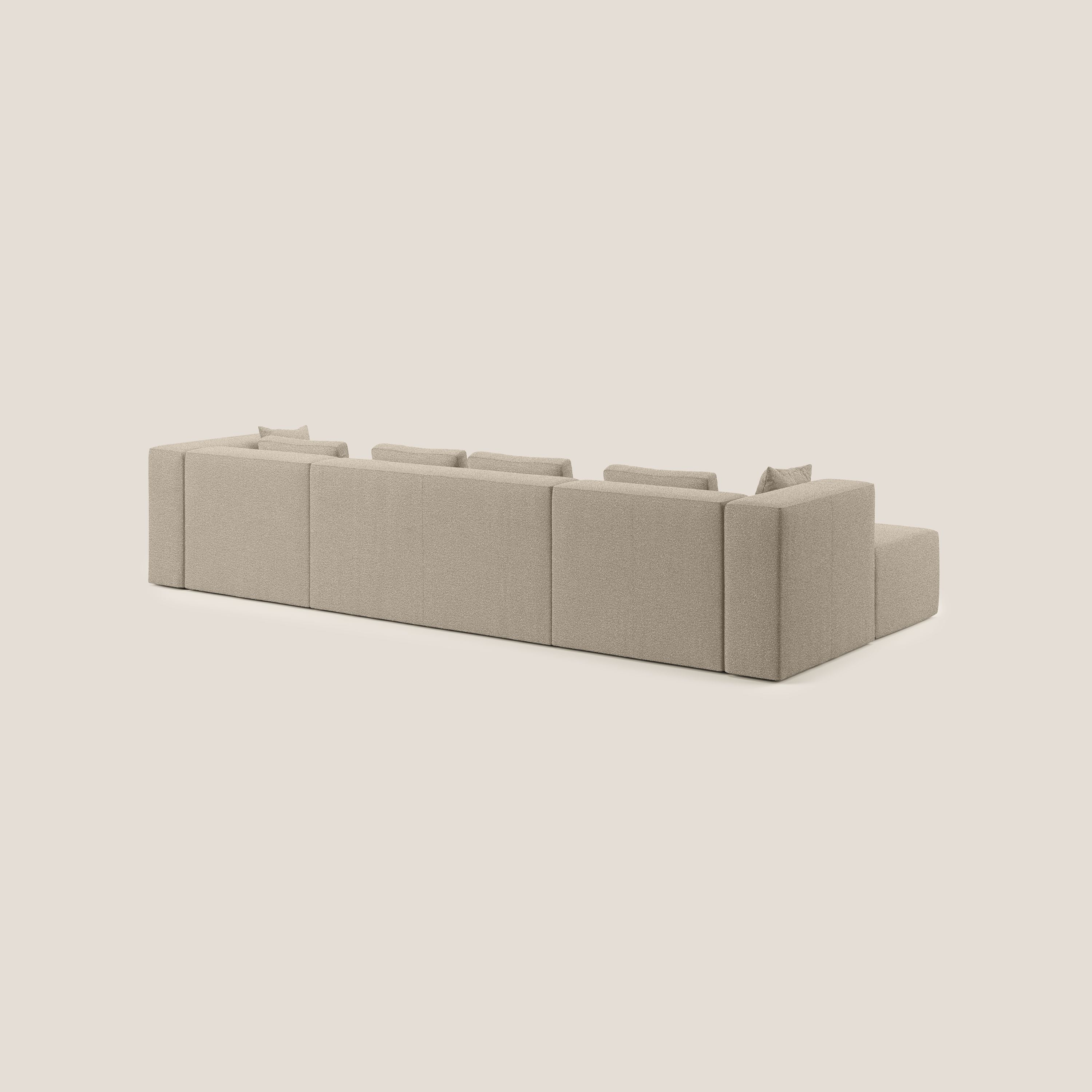 Nettuno canapé panoramique en bouclette douce T07 beige - Image 5
