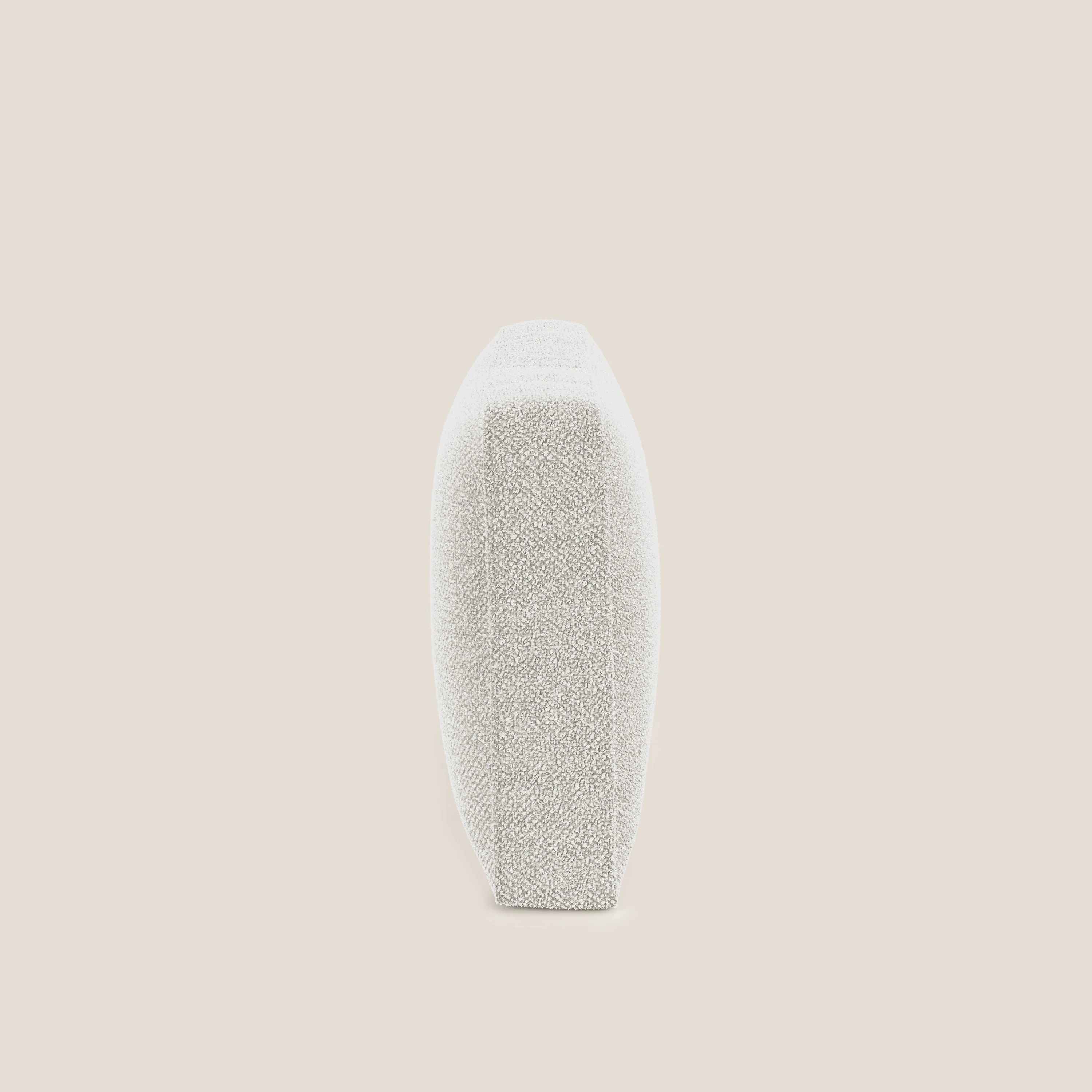 Nettuno coussin de dossier realisé  en tissu bouclè imperméable T07 blanc - Image 2