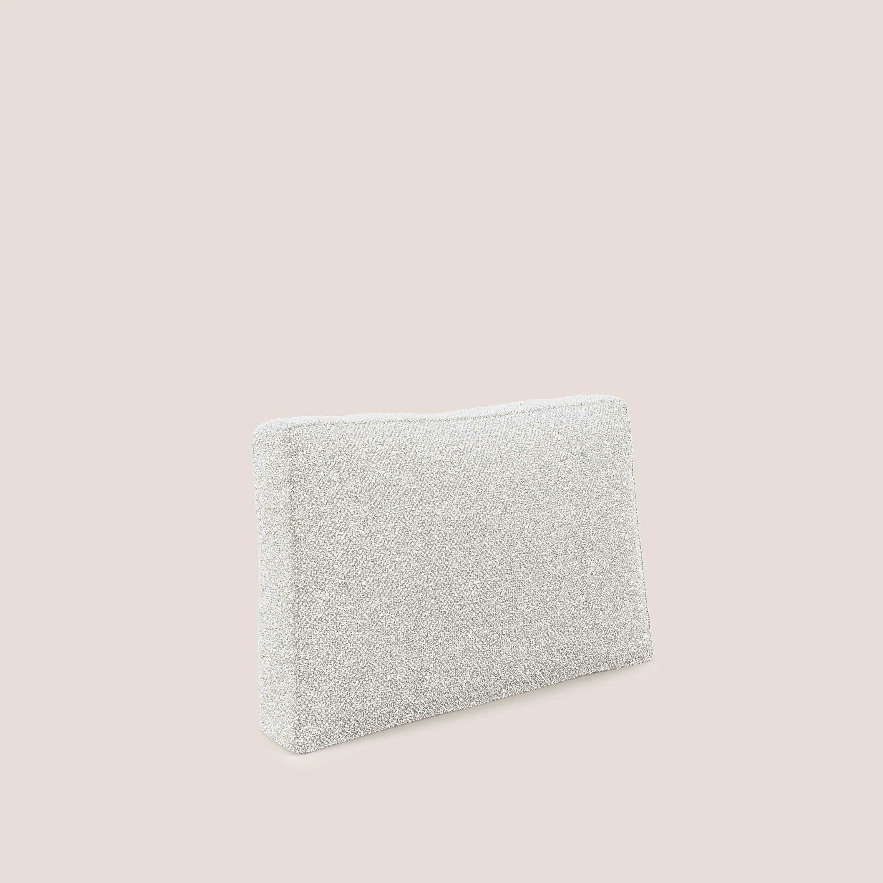 Nettuno coussin de dossier realisé  en tissu bouclè imperméable T07 blanc - Image 6