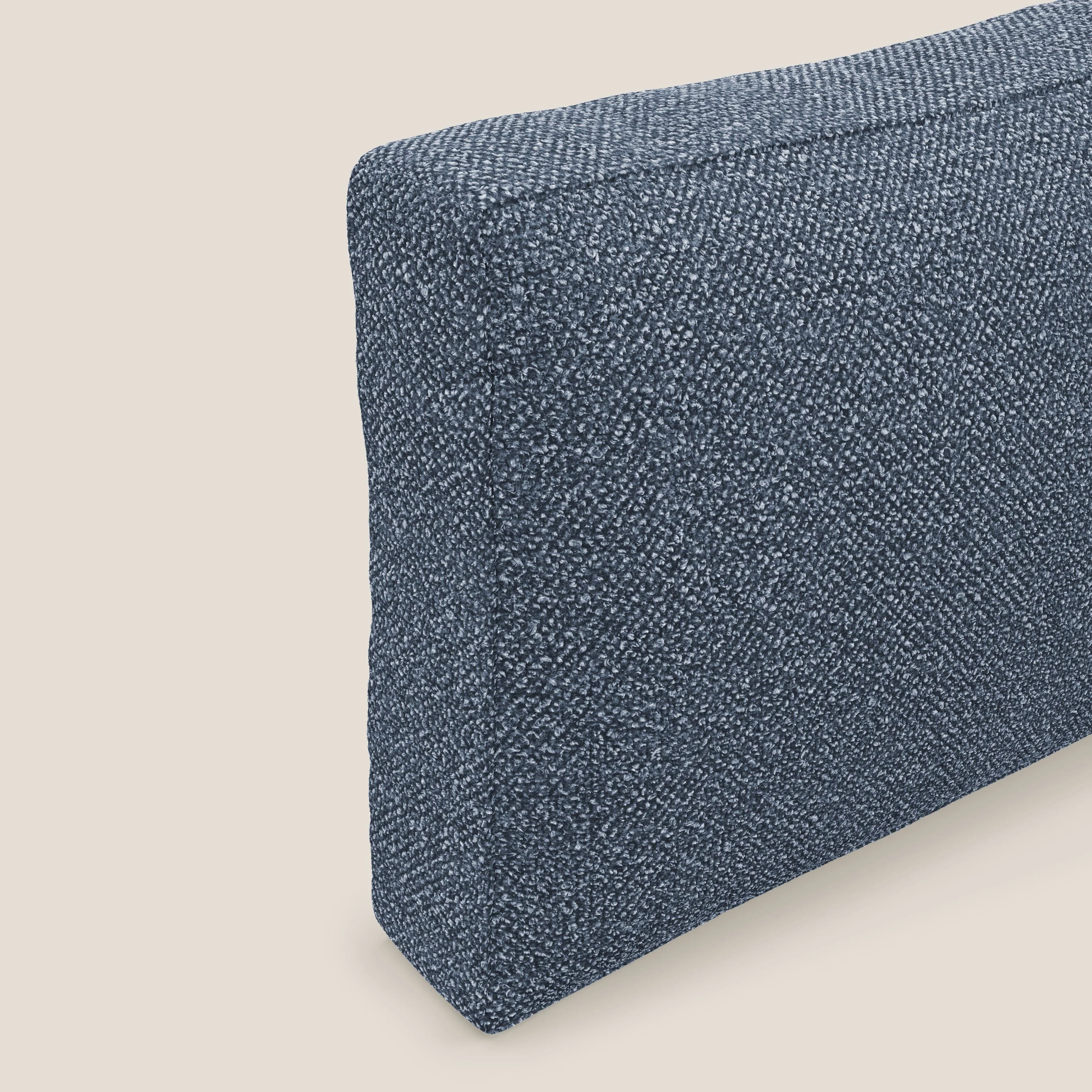Nettuno coussin de dossier realisé  en tissu bouclè imperméable T07 bleu - Image 4