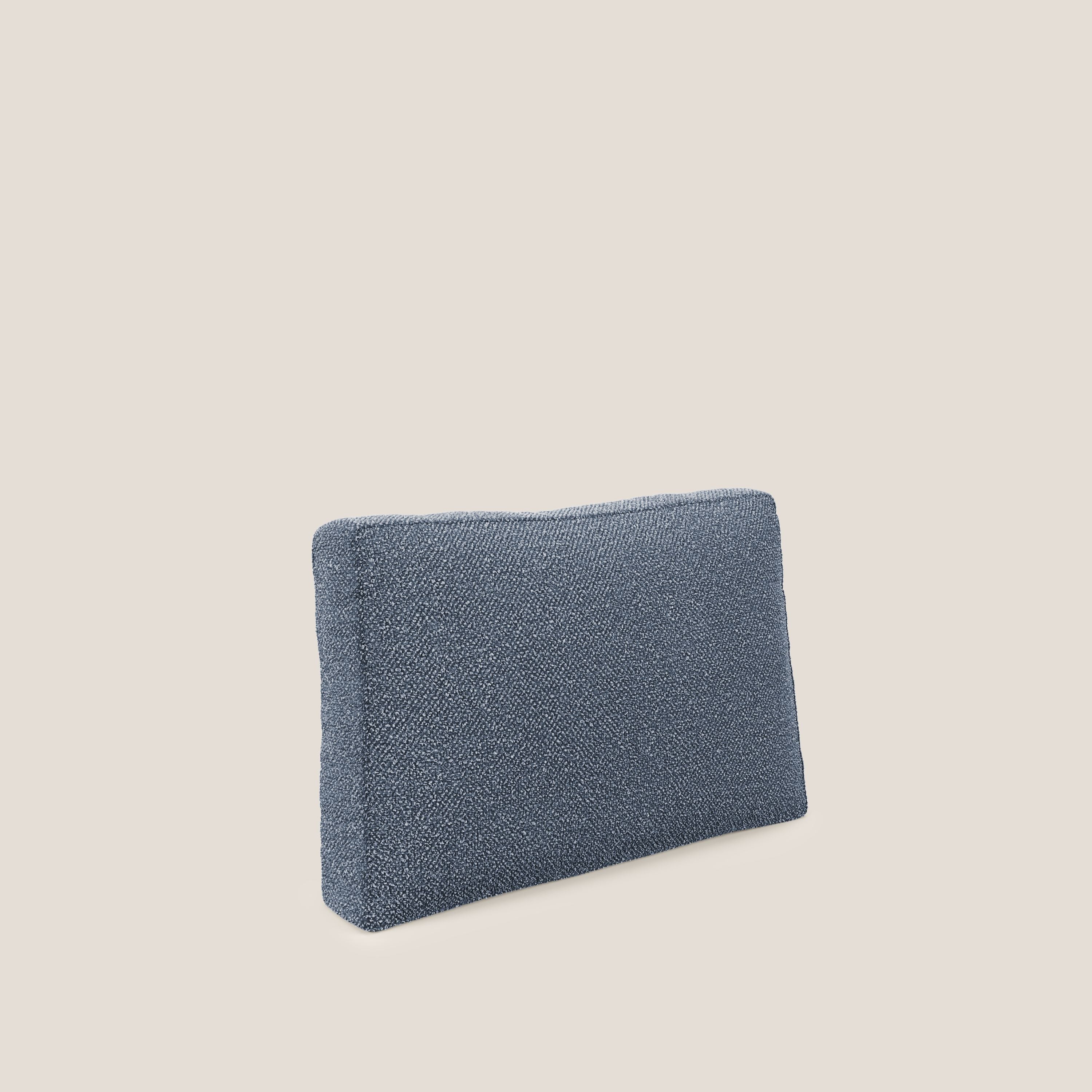 Nettuno coussin de dossier realisé  en tissu bouclè imperméable T07 bleu - Image 6