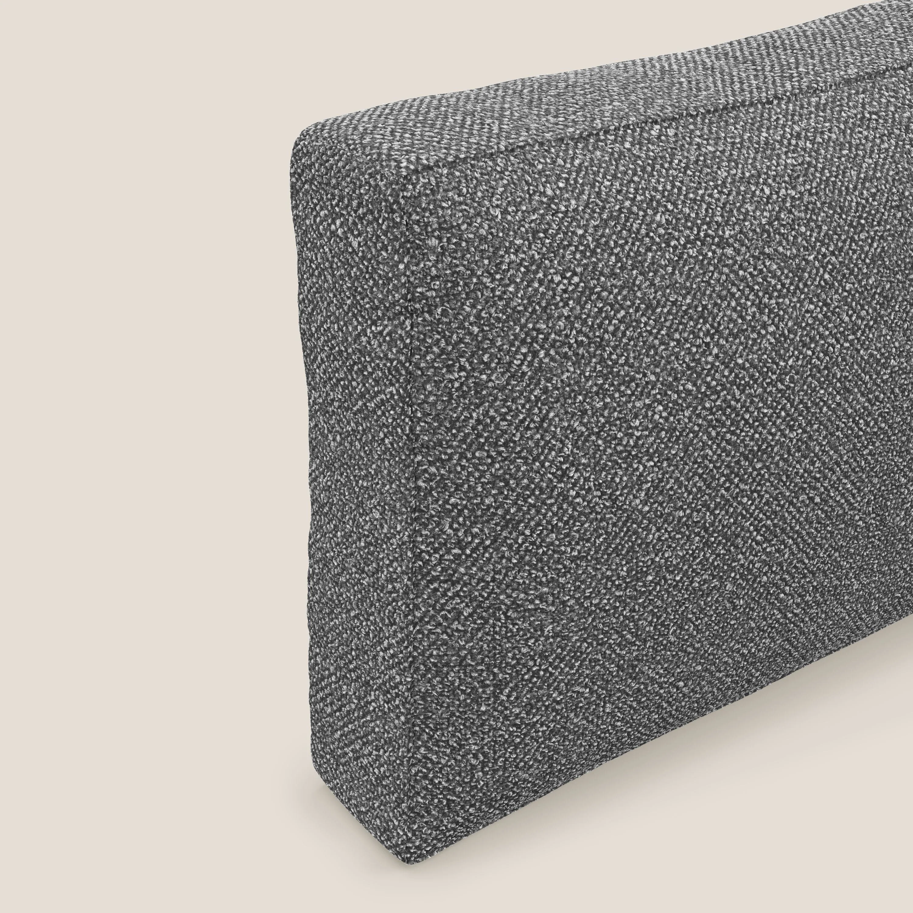 Nettuno coussin de dossier realisé en tissu bouclè imperméable T07 anthracite - Image 4
