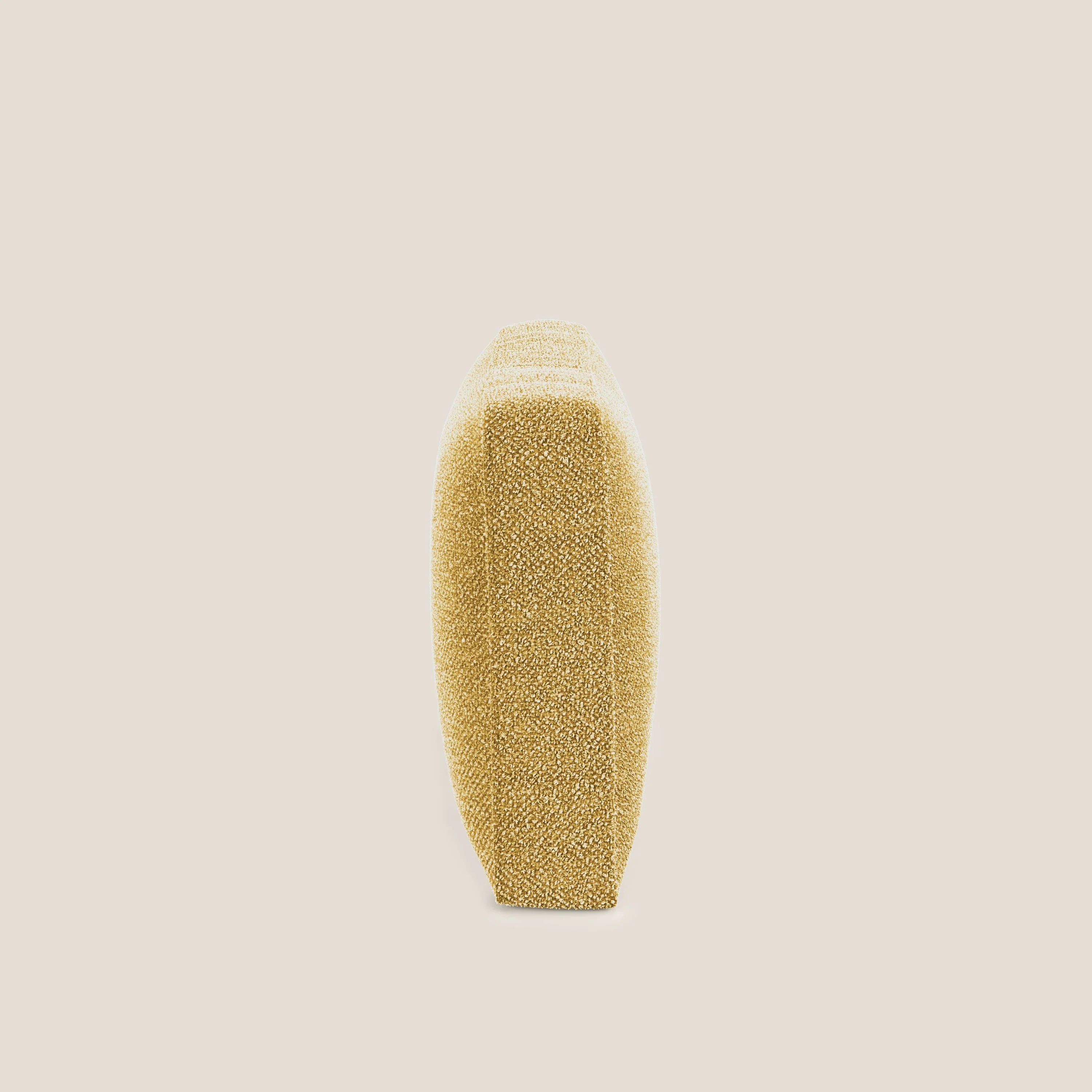 Nettuno coussin de dossier realisé  en tissu bouclè imperméable T07 jaune - Image 2
