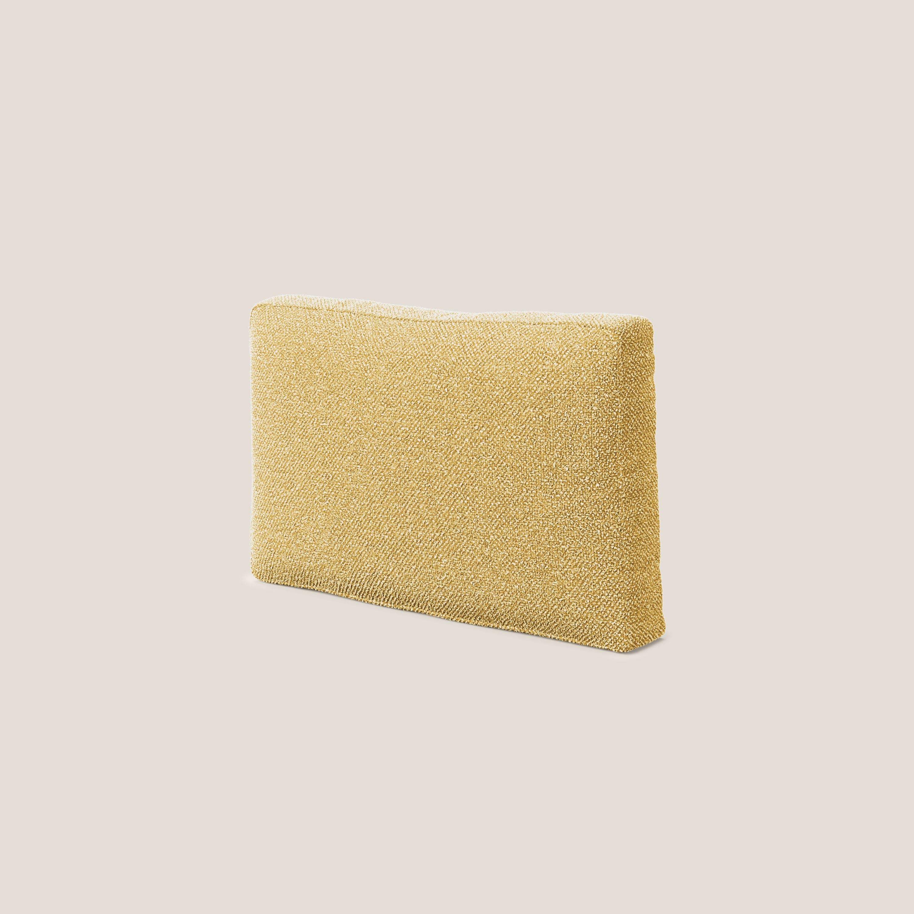 Nettuno coussin de dossier realisé  en tissu bouclè imperméable T07 jaune - Image 3