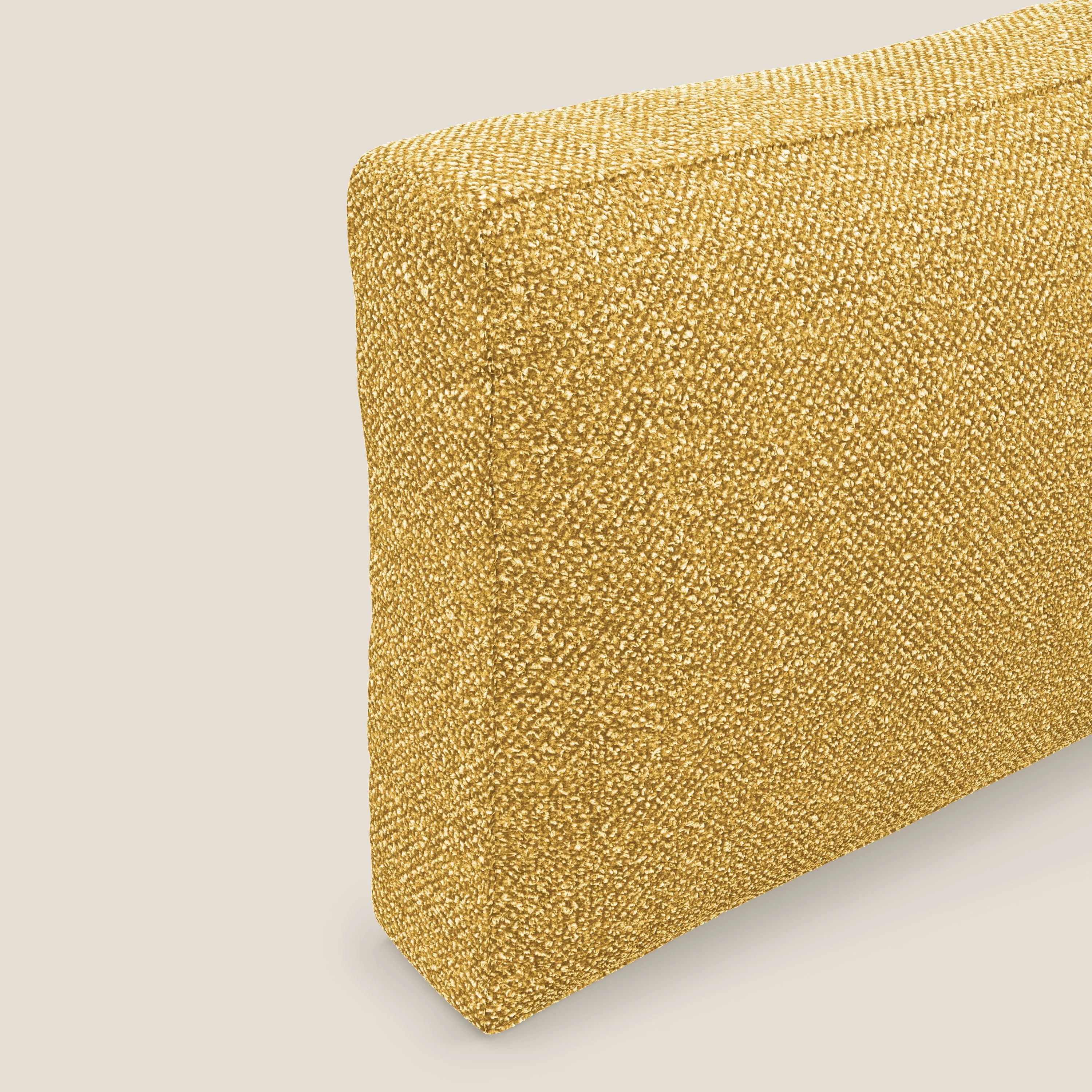 Nettuno coussin de dossier realisé  en tissu bouclè imperméable T07 jaune - Image 4