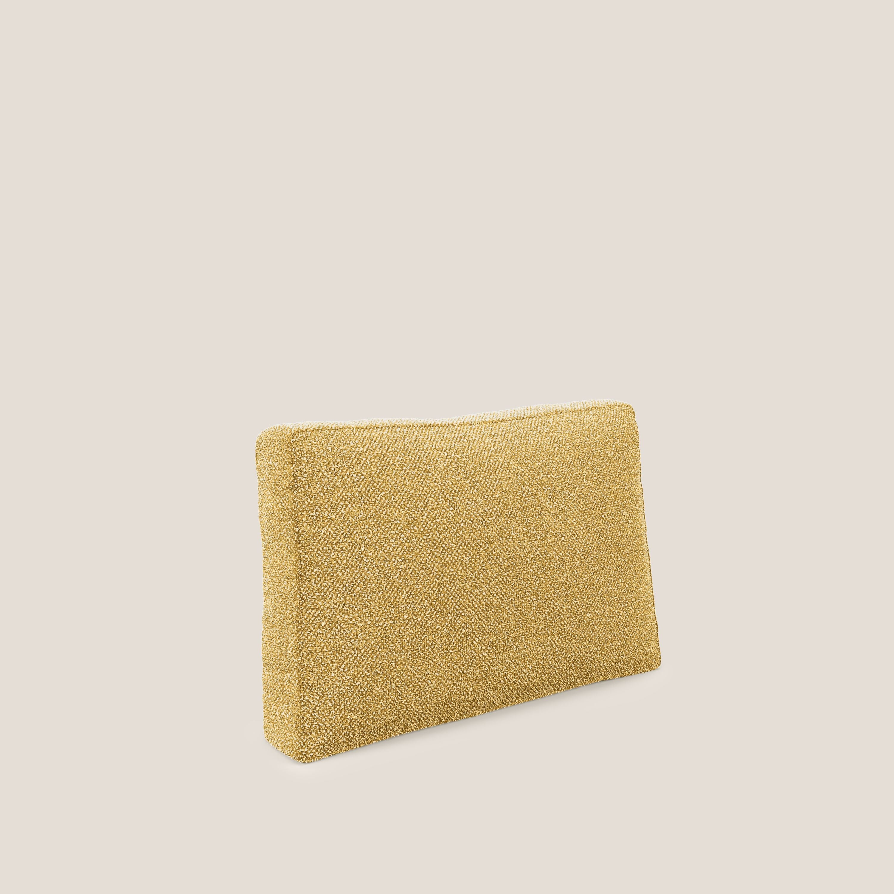Nettuno coussin de dossier realisé  en tissu bouclè imperméable T07 jaune - Image 6