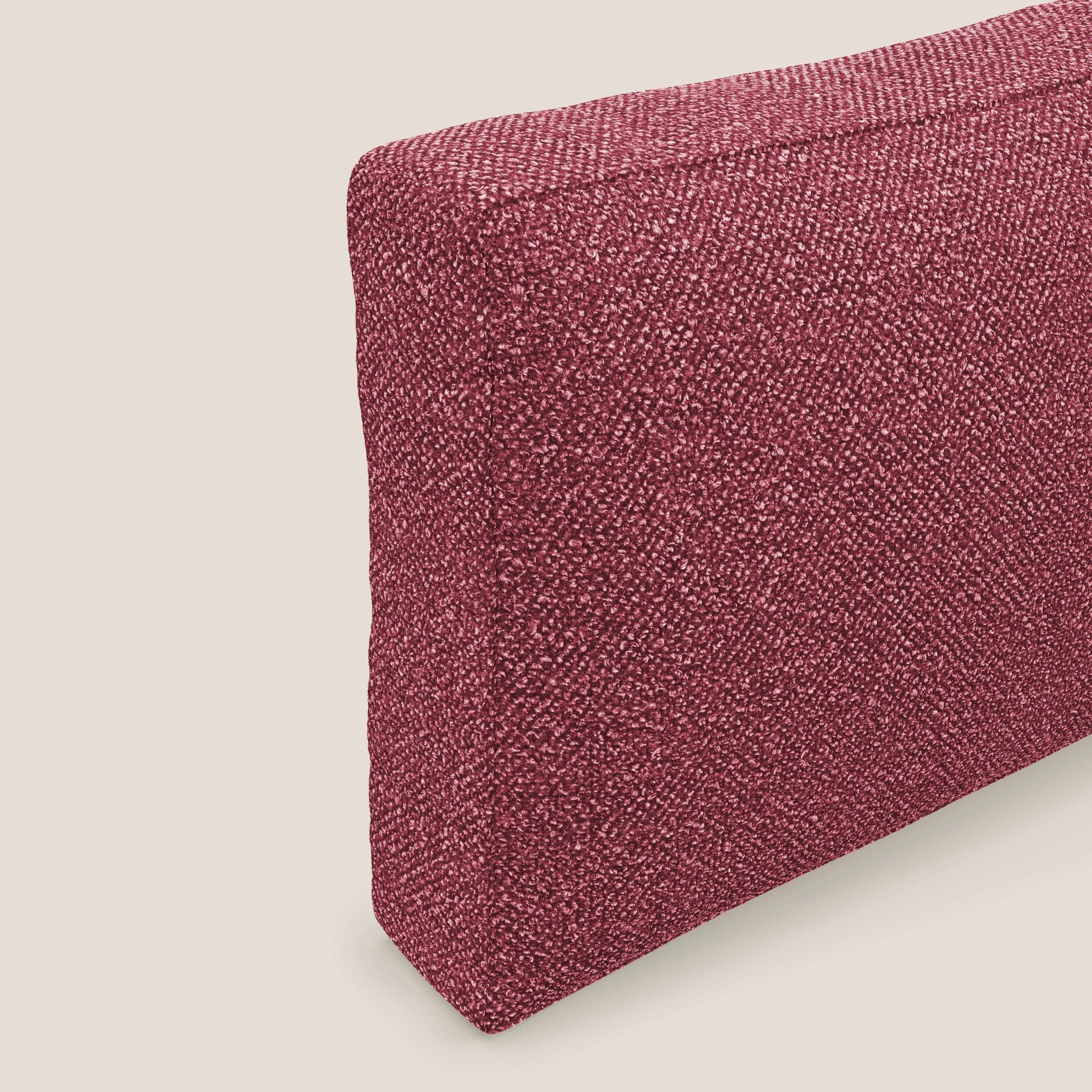Nettuno coussin de dossier realisé  en tissu bouclè imperméable T07 rouge - Image 4