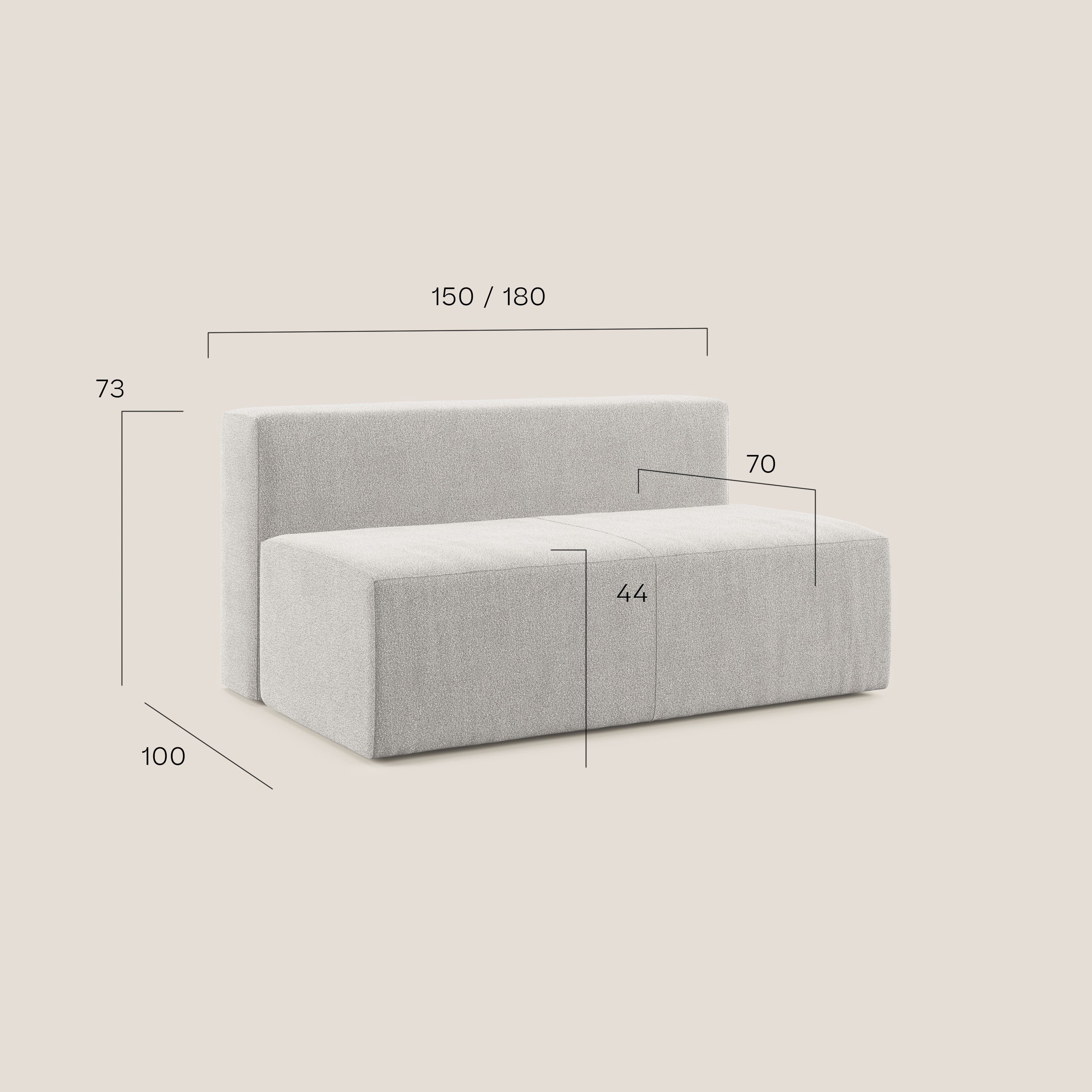 Nettuno module central maxi en bouclette douce T07 anthracite - Image 6