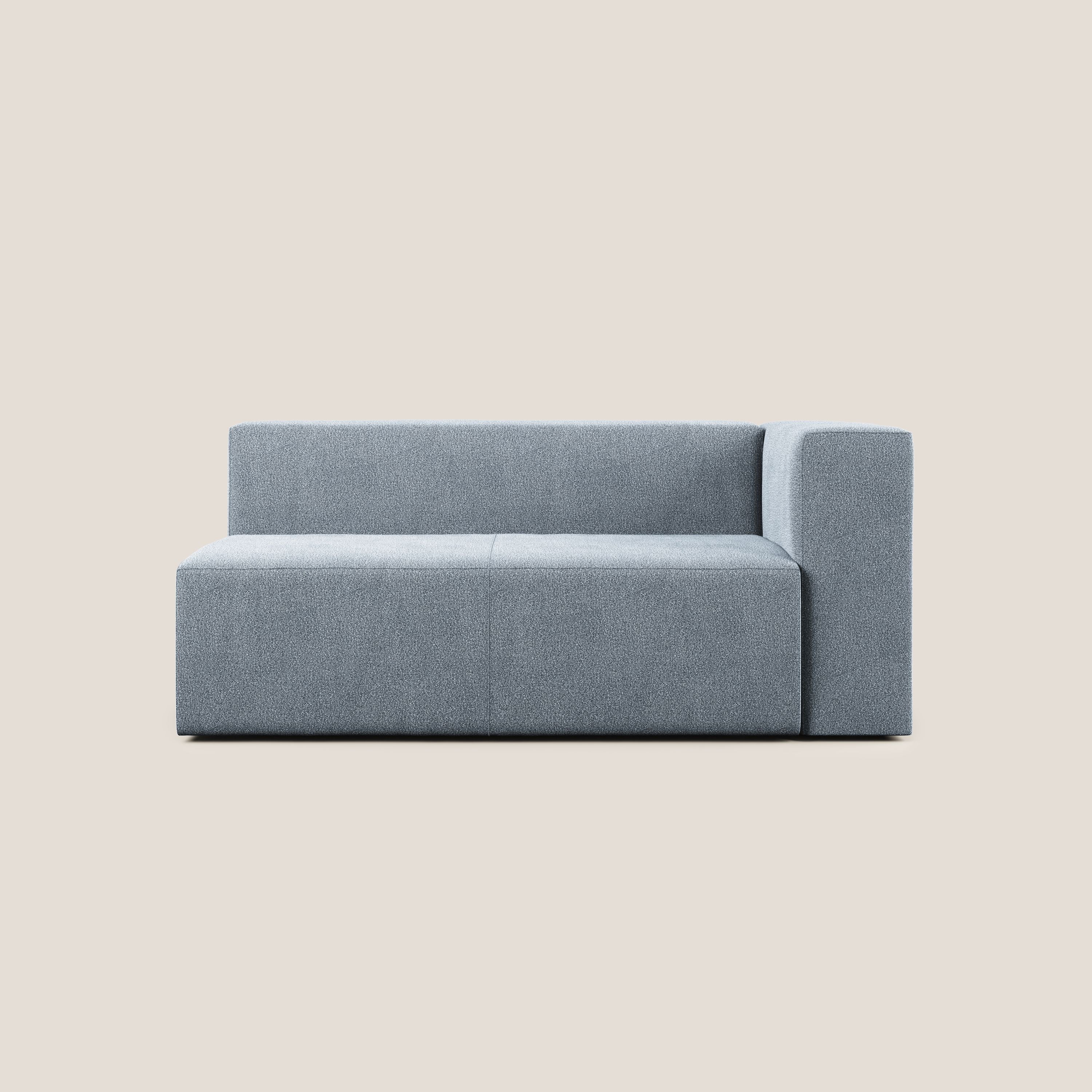 Nettuno module d'angle/latéral maxi en bouclette douce T07 bleu gris