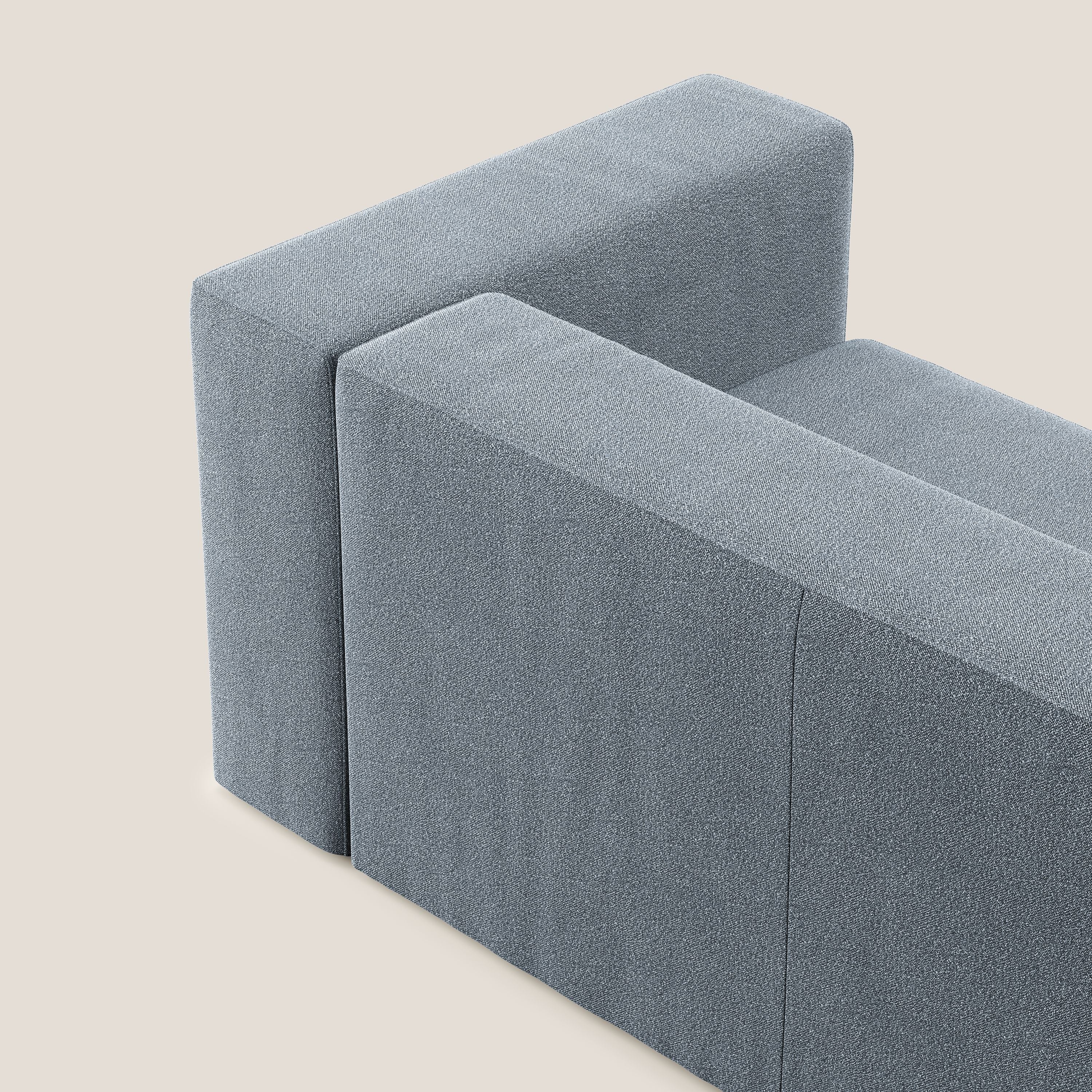 Nettuno module d'angle/latéral maxi en bouclette douce T07 bleu gris - Image 3