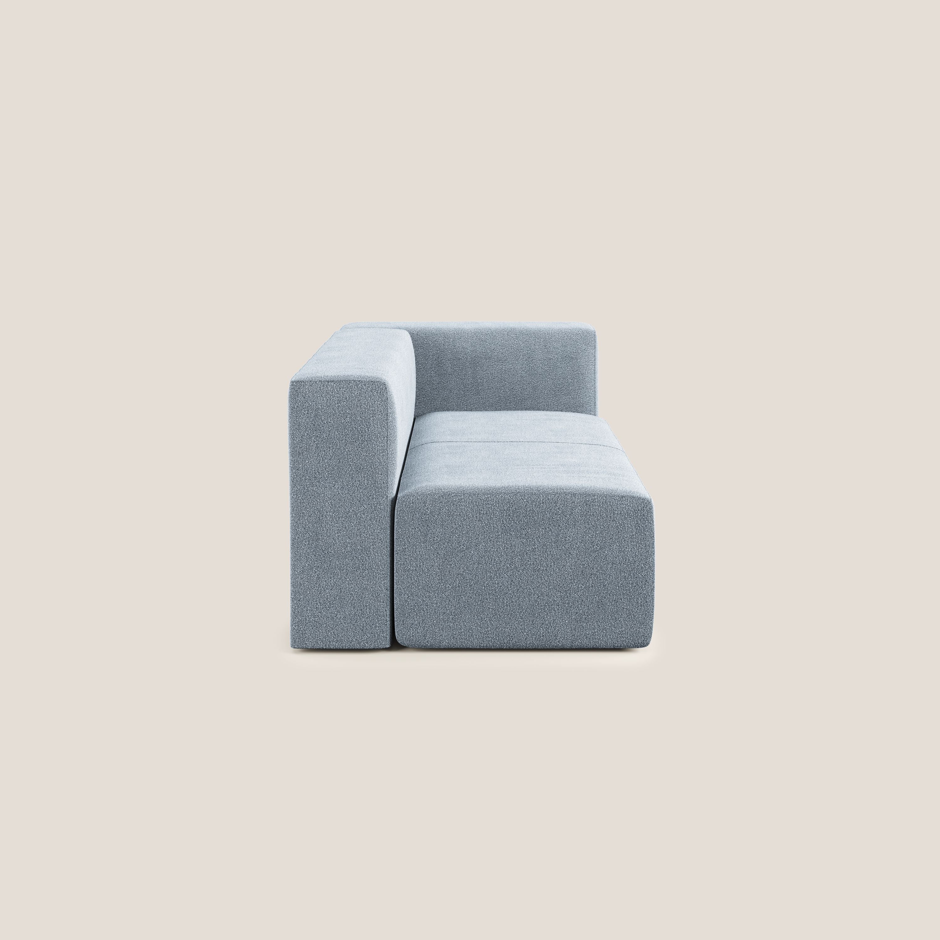 Nettuno module d'angle/latéral maxi en bouclette douce T07 bleu gris - Image 8
