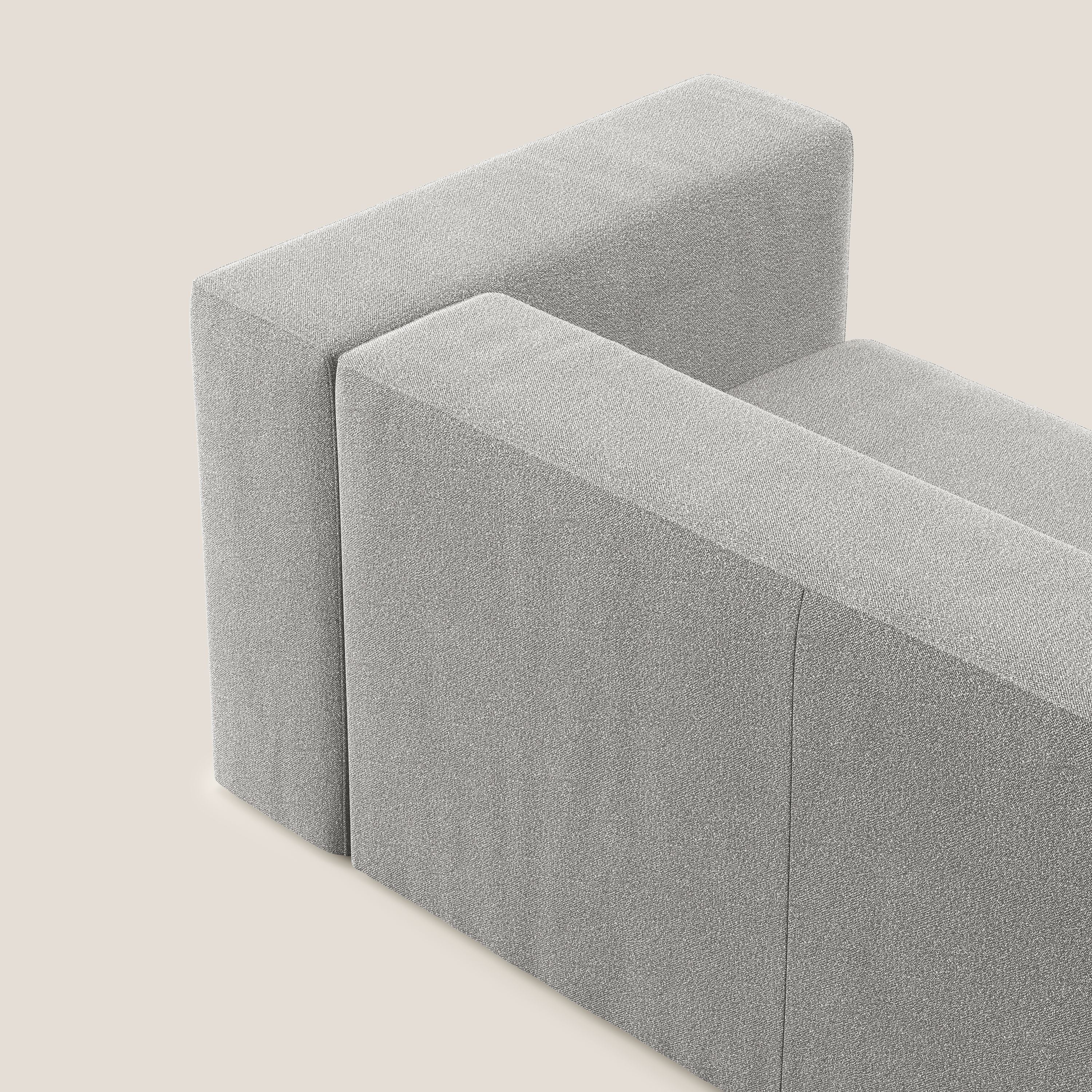 Nettuno module d'angle/latéral maxi en bouclette douce T07 gris - Image 3