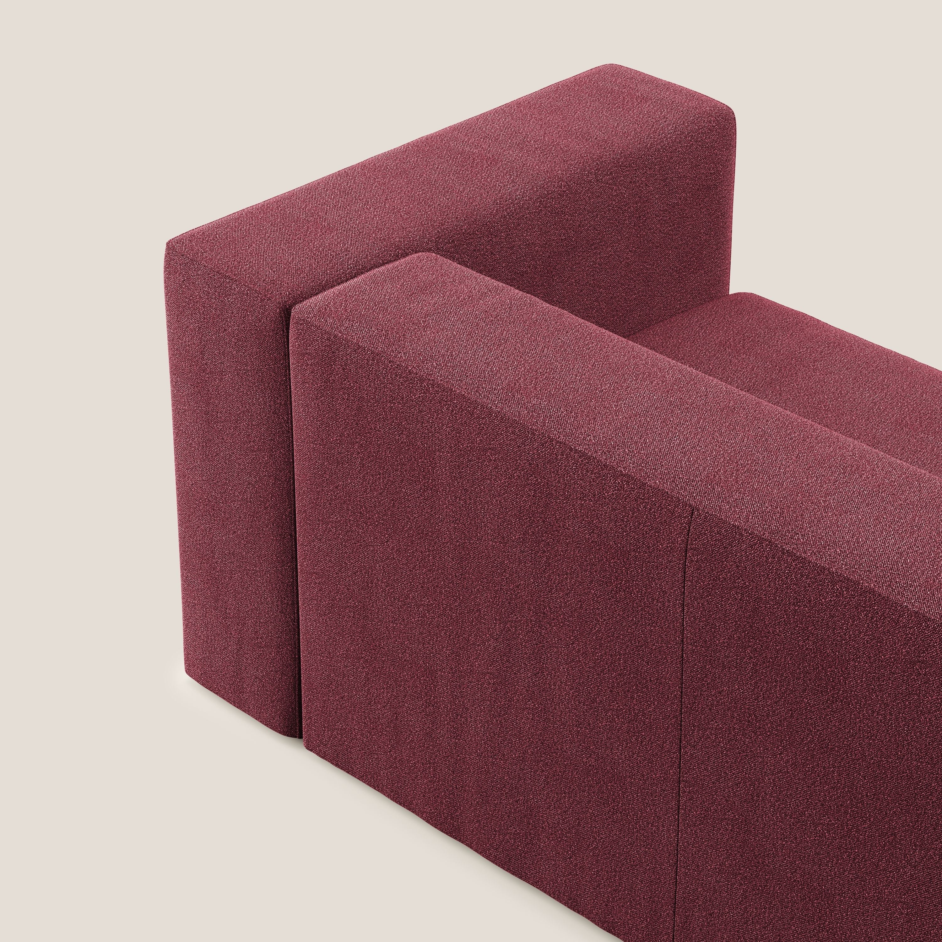 Nettuno module d'angle/latéral maxi en bouclette douce T07 rouge - Image 3