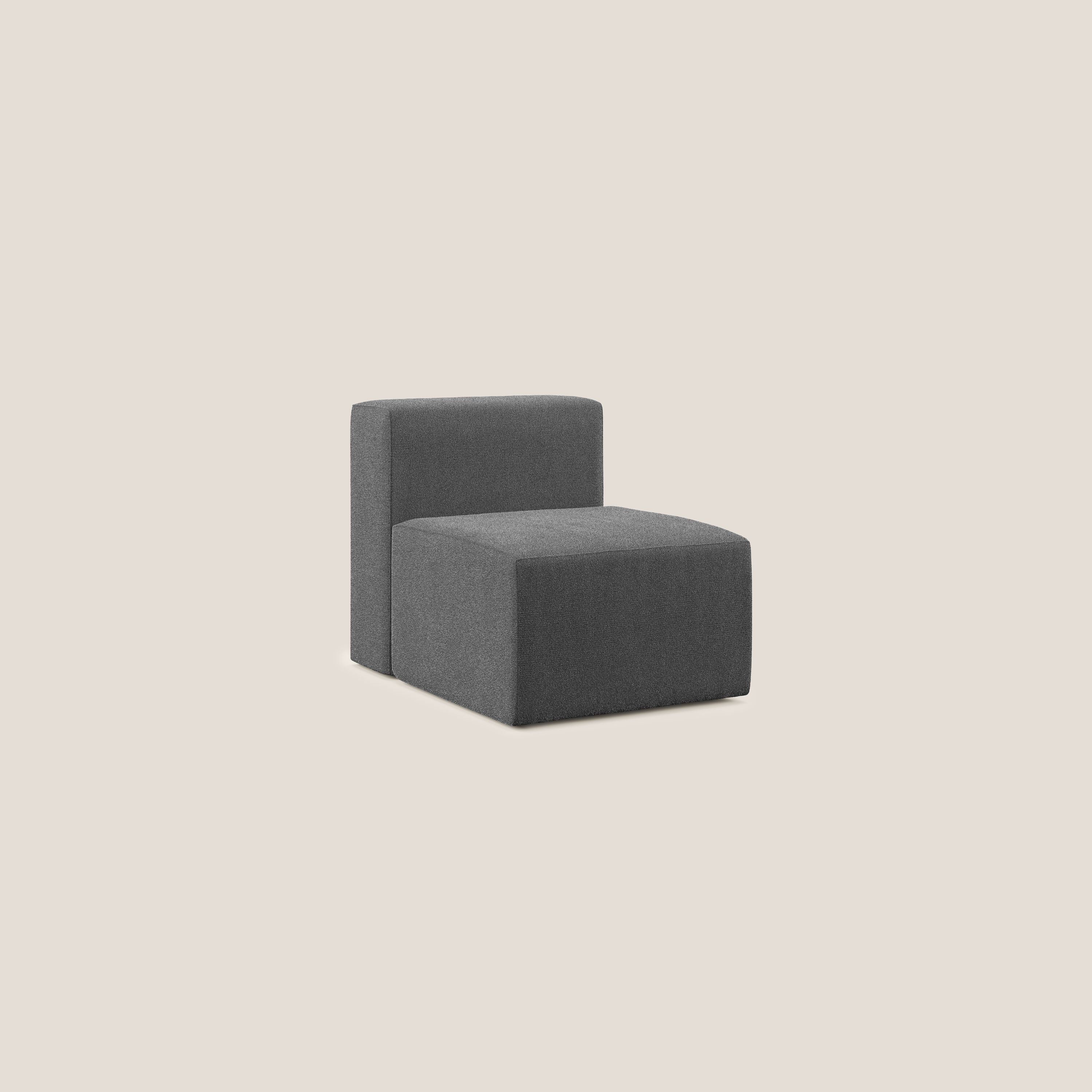 Nettuno module de fauteuil central en bouclette douce T07 anthracite - Image 2