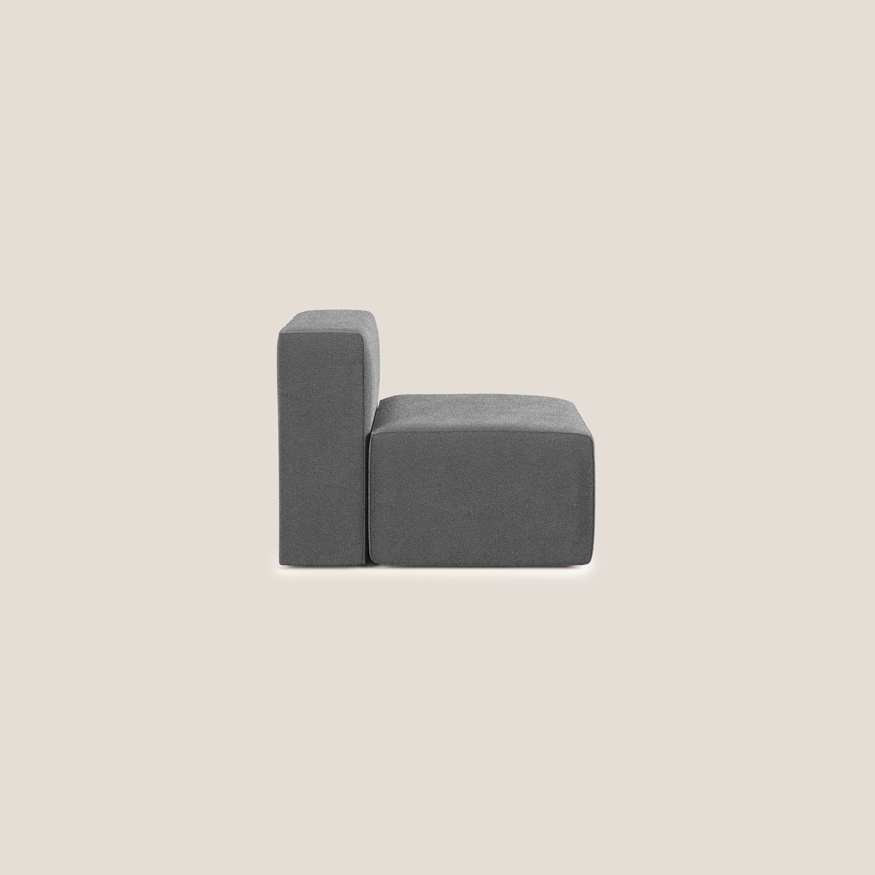 Nettuno module de fauteuil central en bouclette douce T07 anthracite - Image 3