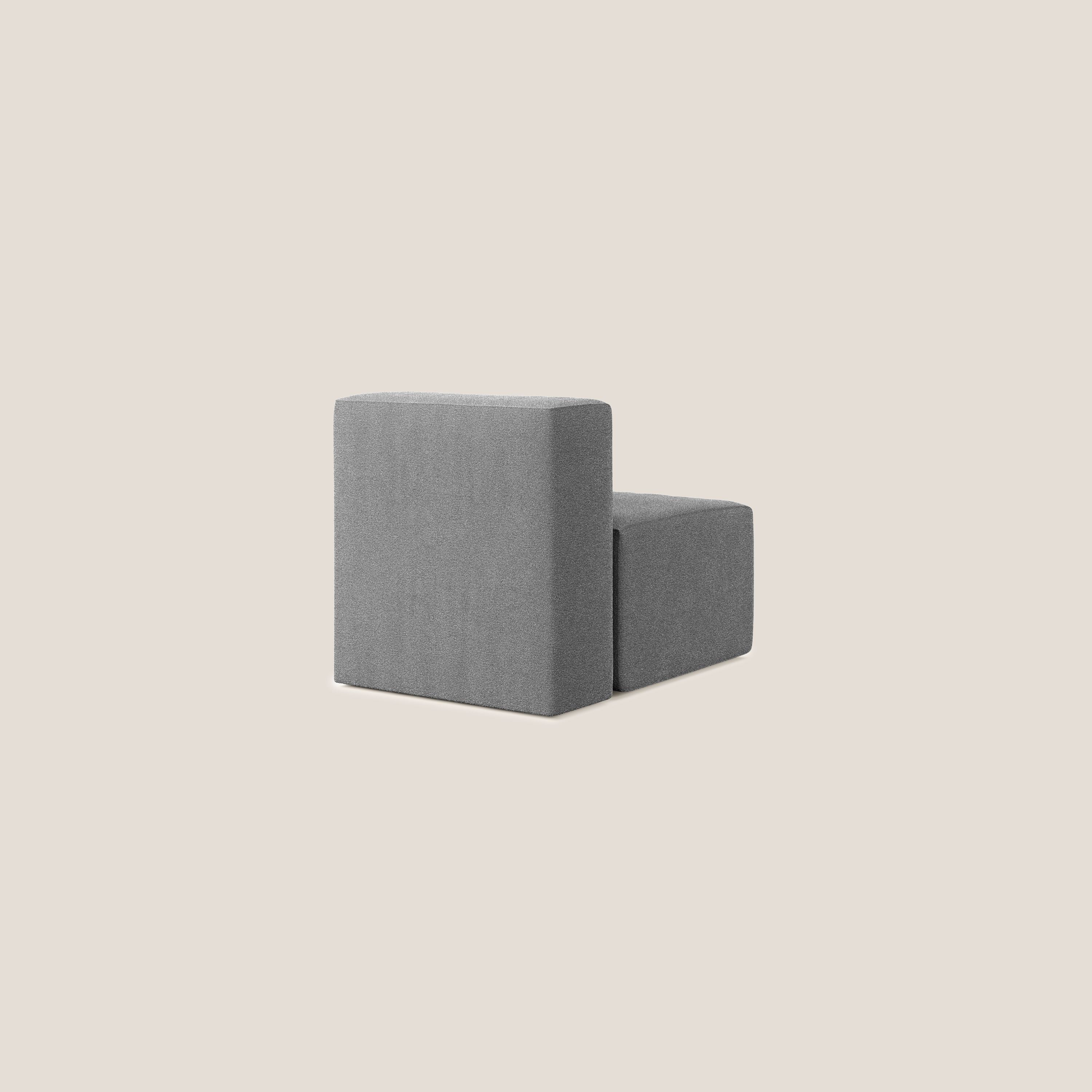 Nettuno module de fauteuil central en bouclette douce T07 anthracite - Image 4
