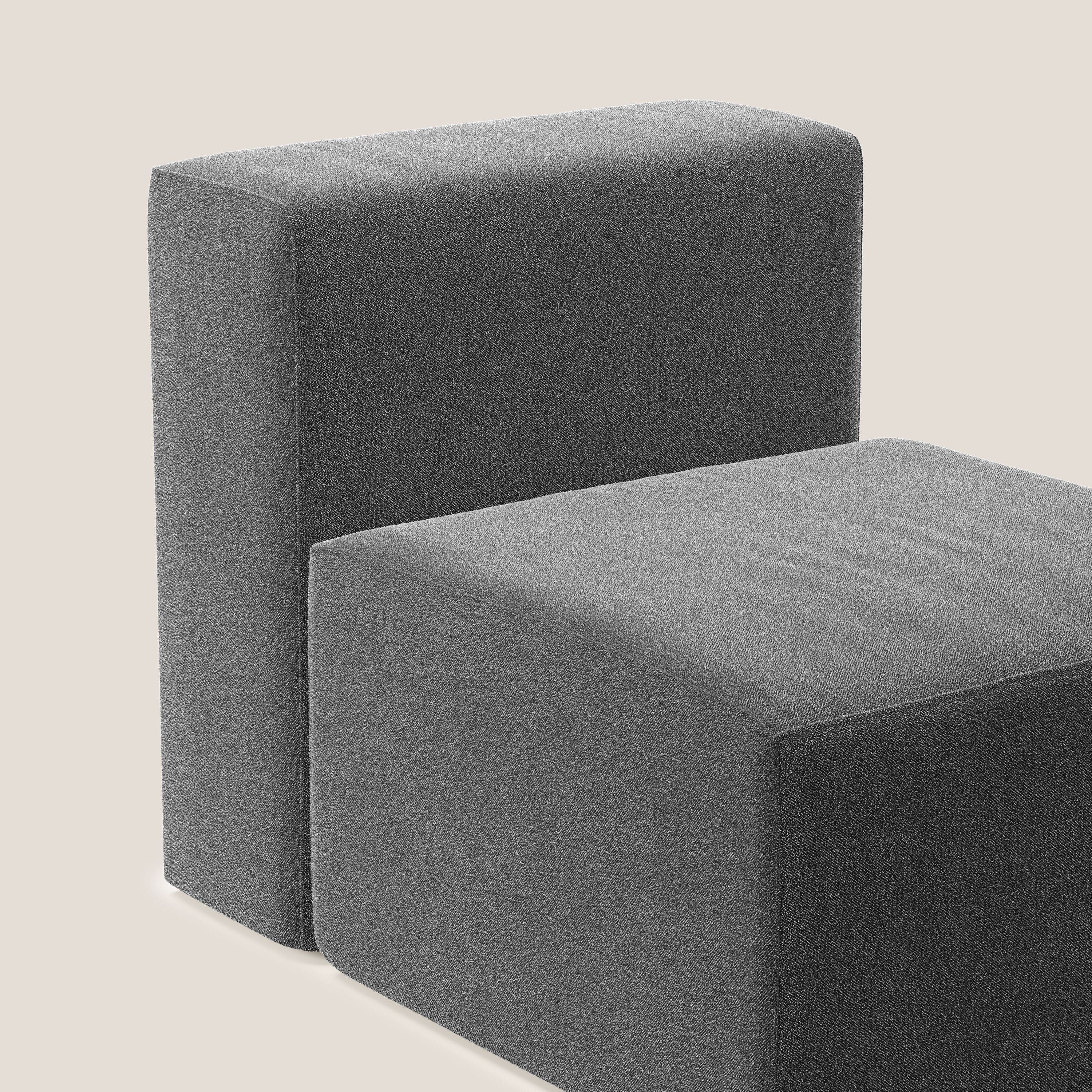 Nettuno module de fauteuil central en bouclette douce T07 anthracite - Image 5