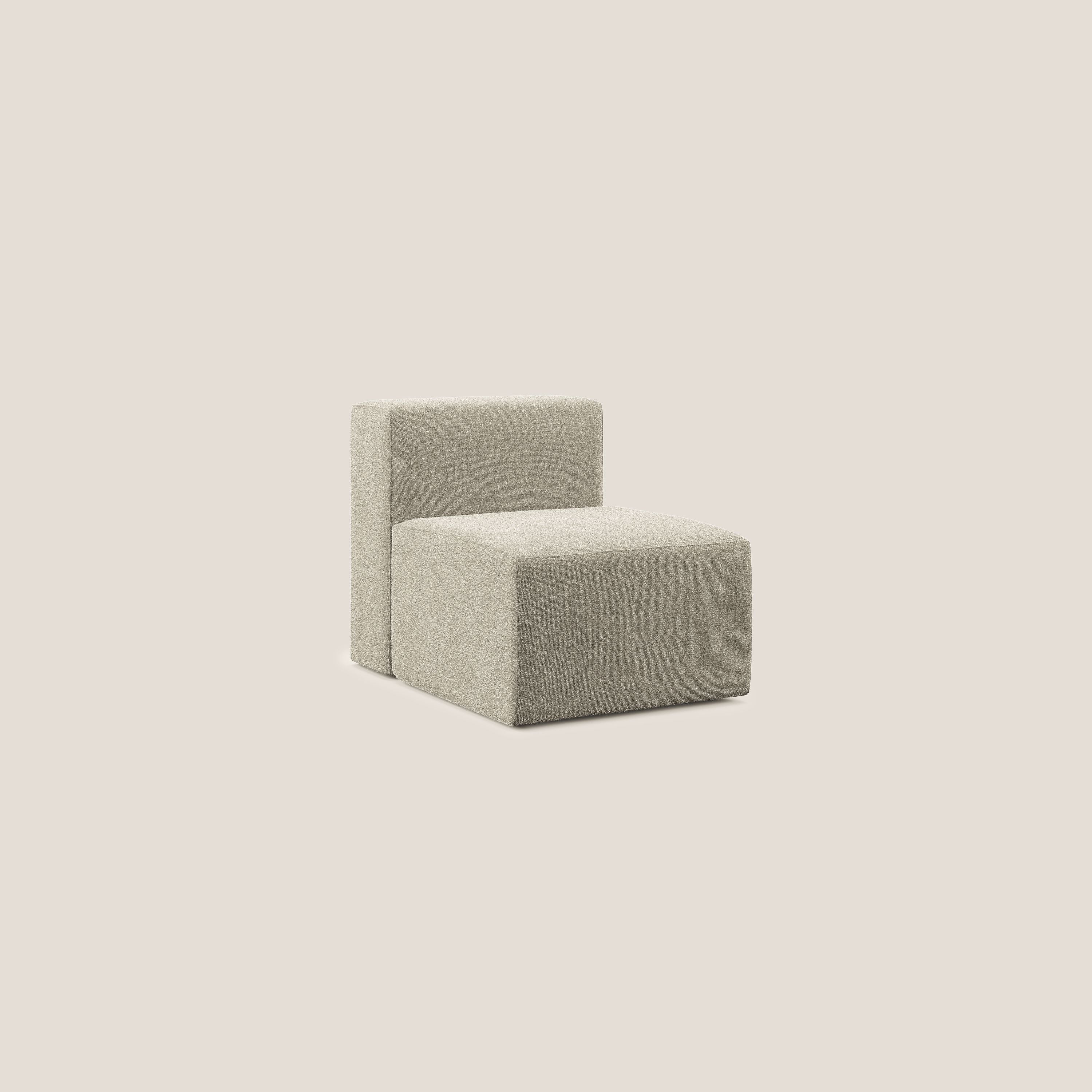 Nettuno module de fauteuil central en bouclette douce T07 beige - Image 2