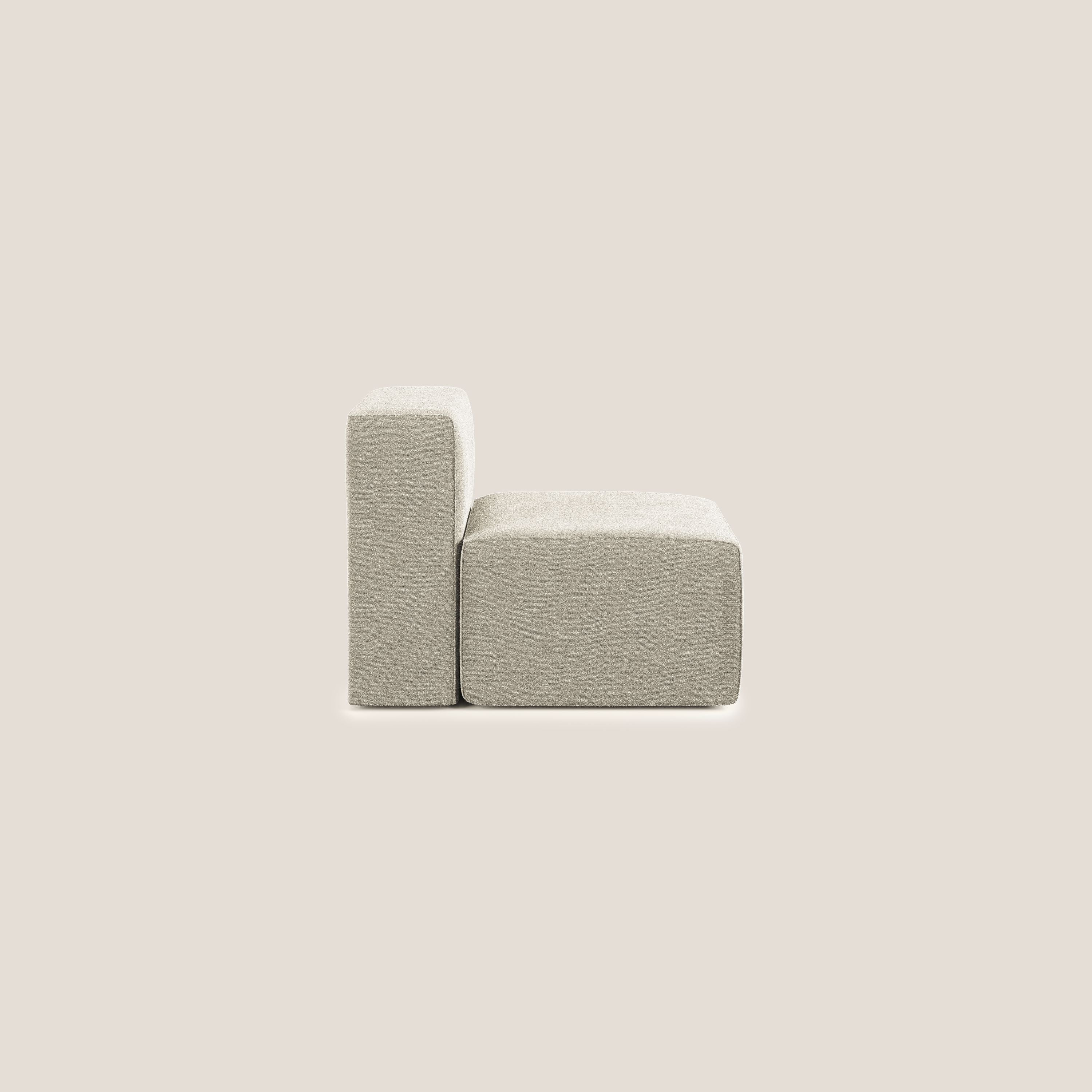 Nettuno module de fauteuil central en bouclette douce T07 beige - Image 3