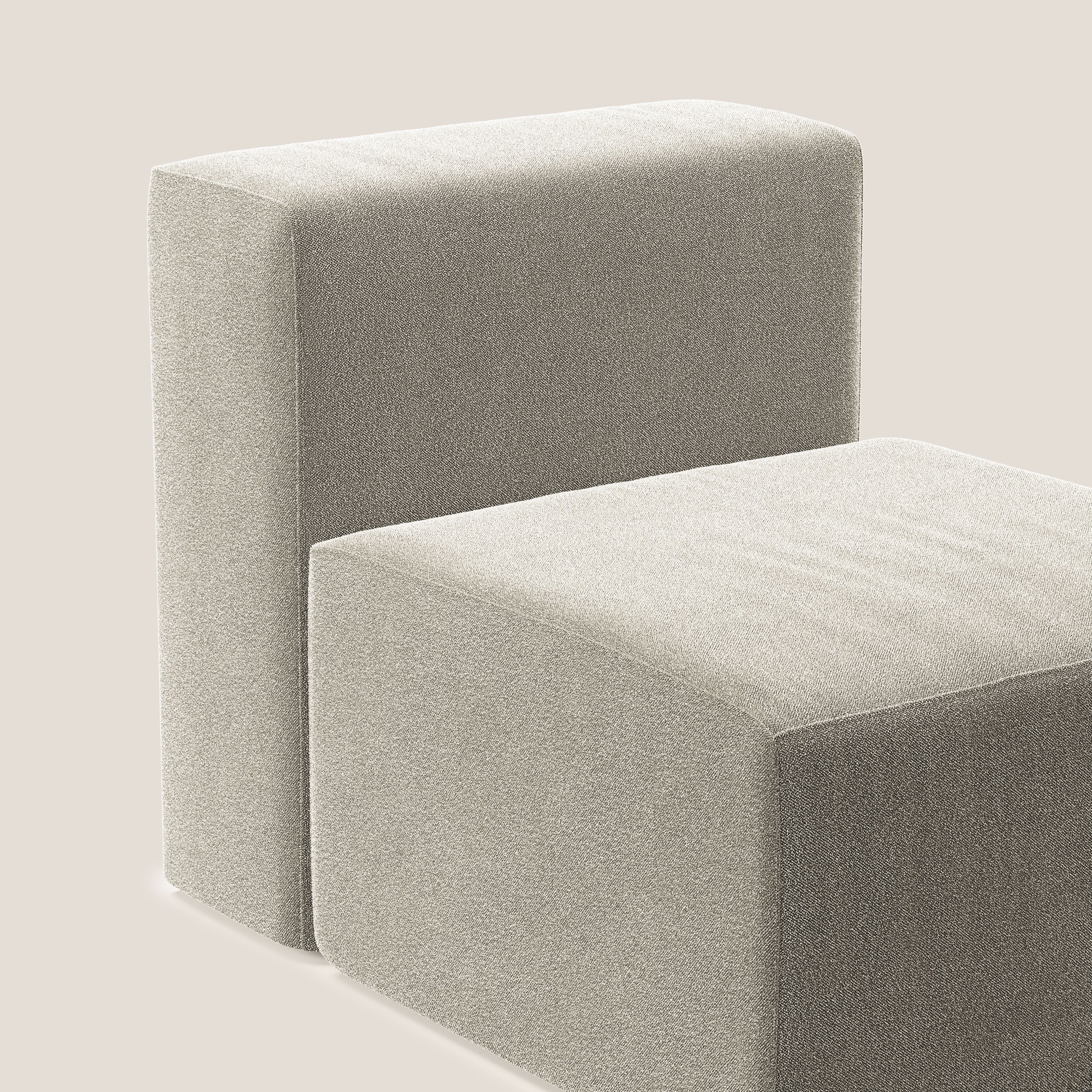 Nettuno module de fauteuil central en bouclette douce T07 beige - Image 5
