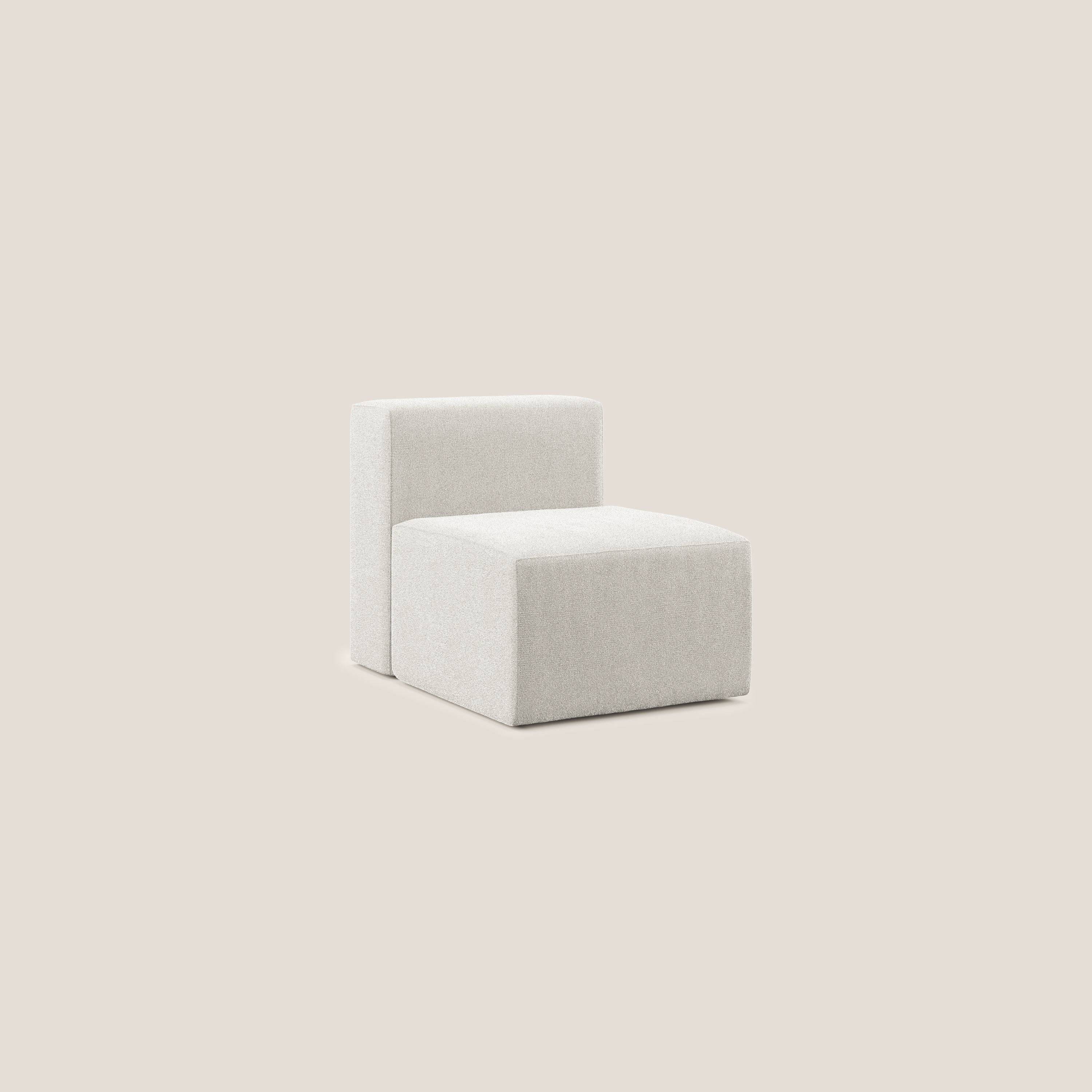Nettuno module de fauteuil central en bouclette douce T07 blanc - Image 2