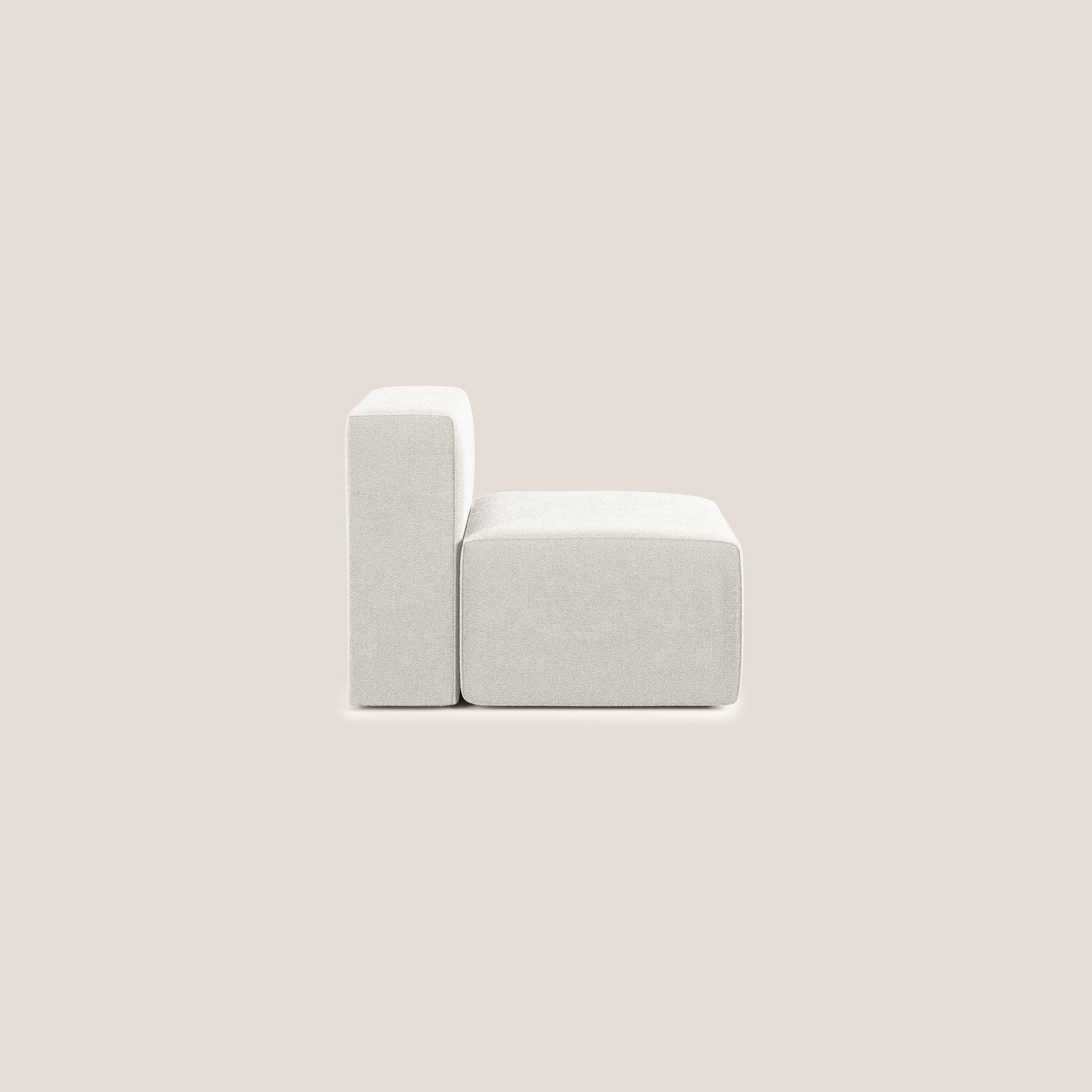 Nettuno module de fauteuil central en bouclette douce T07 blanc - Image 3