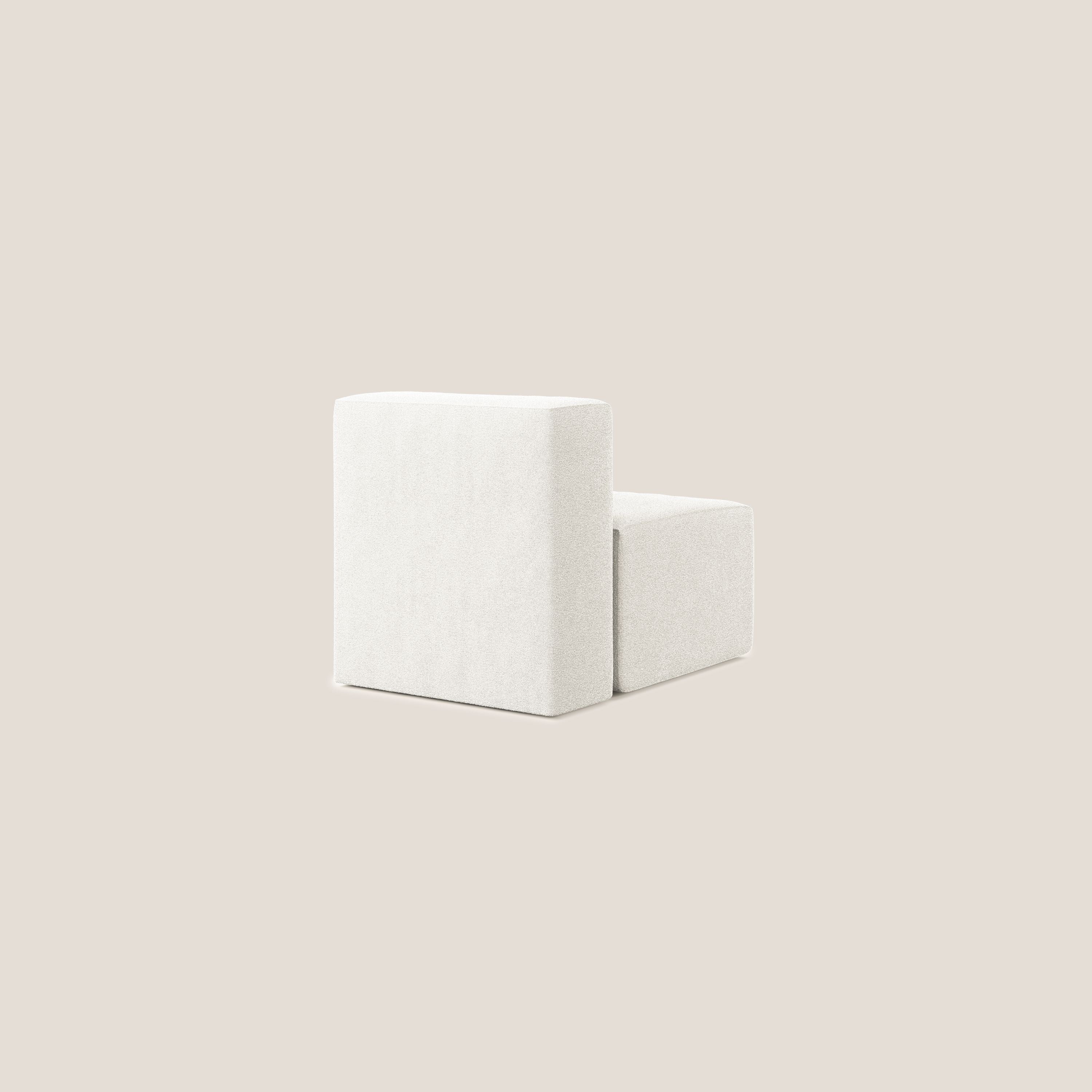 Nettuno module de fauteuil central en bouclette douce T07 blanc - Image 4