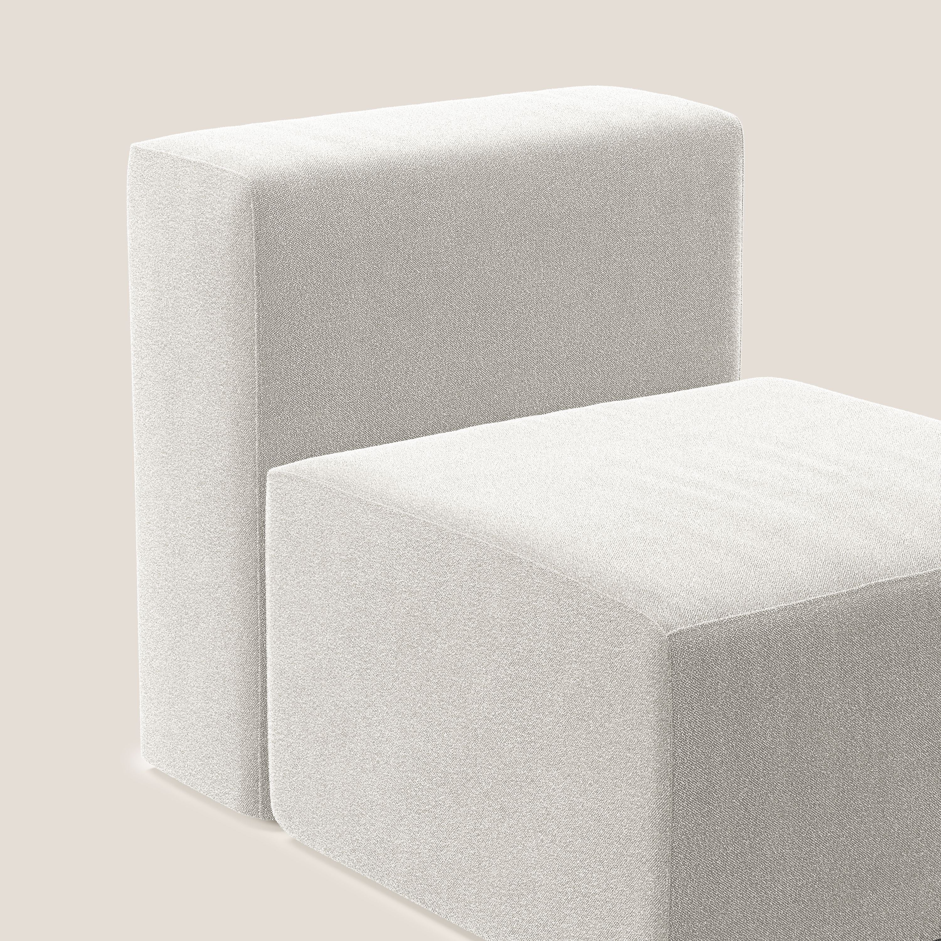 Nettuno module de fauteuil central en bouclette douce T07 blanc - Image 5