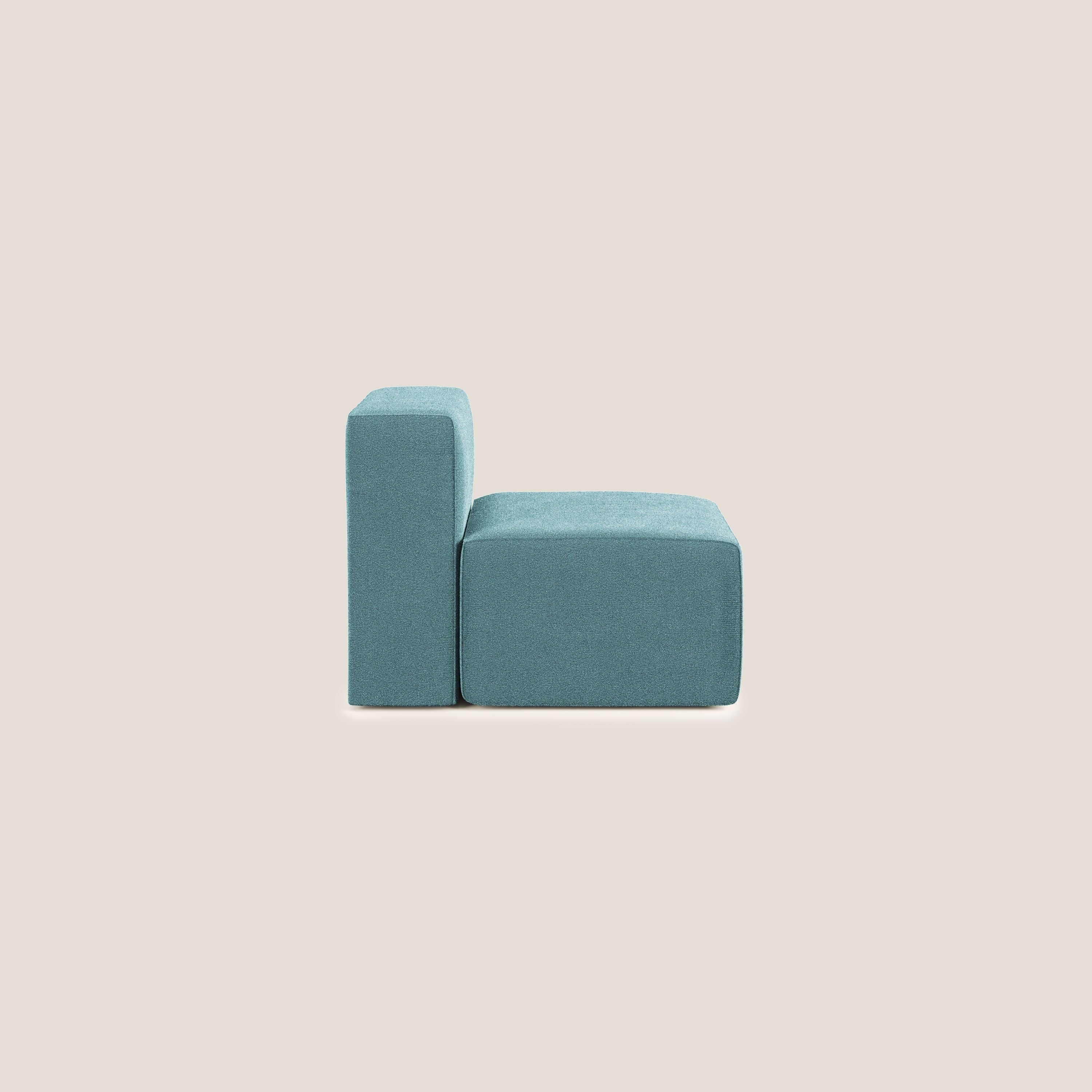 Nettuno module de fauteuil central en bouclette douce T07 bleu clair - Image 3