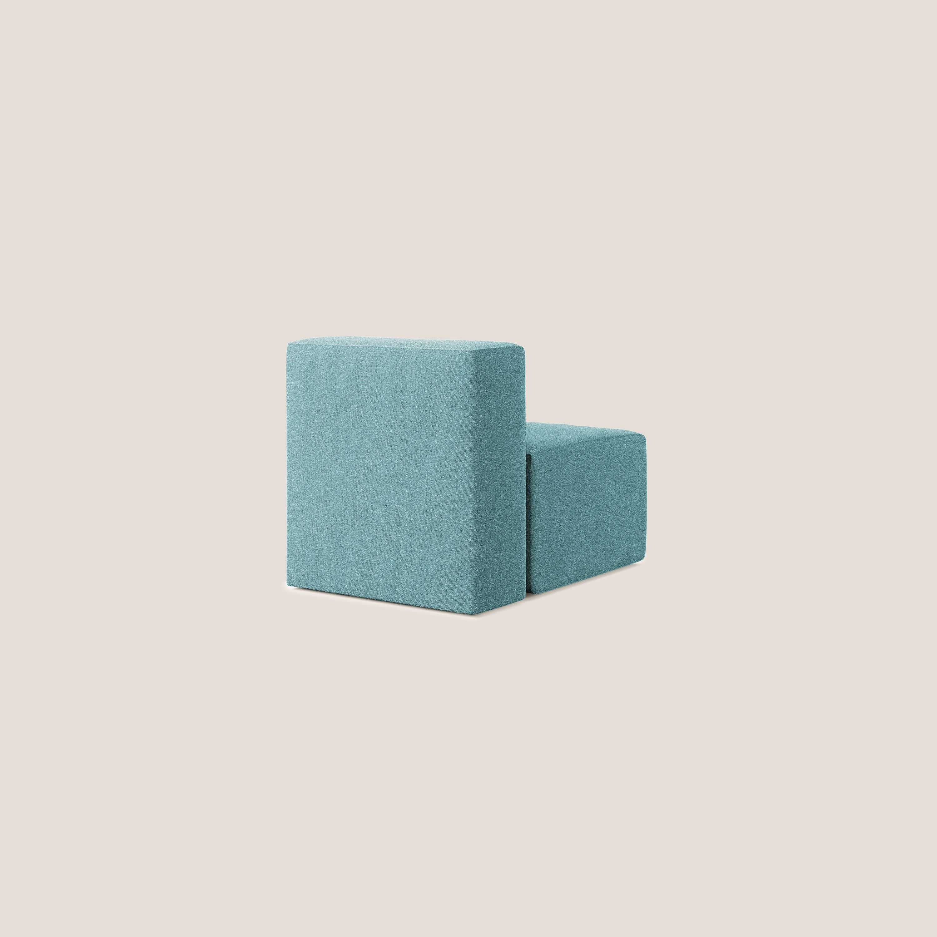 Nettuno module de fauteuil central en bouclette douce T07 bleu clair - Image 4