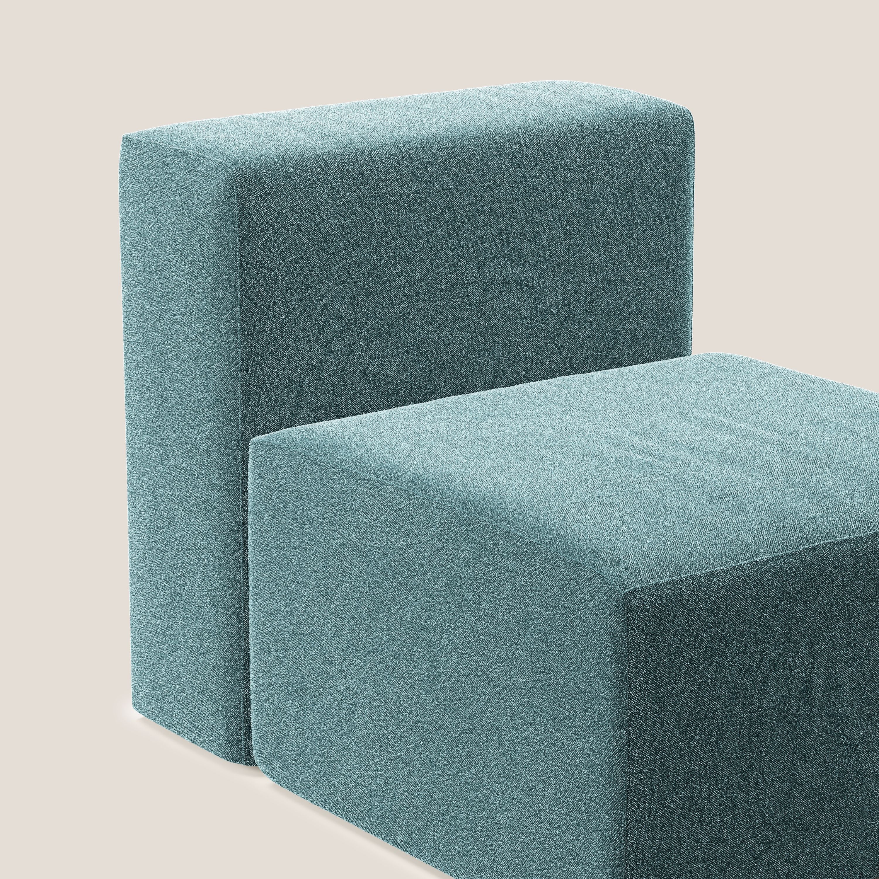 Nettuno module de fauteuil central en bouclette douce T07 bleu clair - Image 5