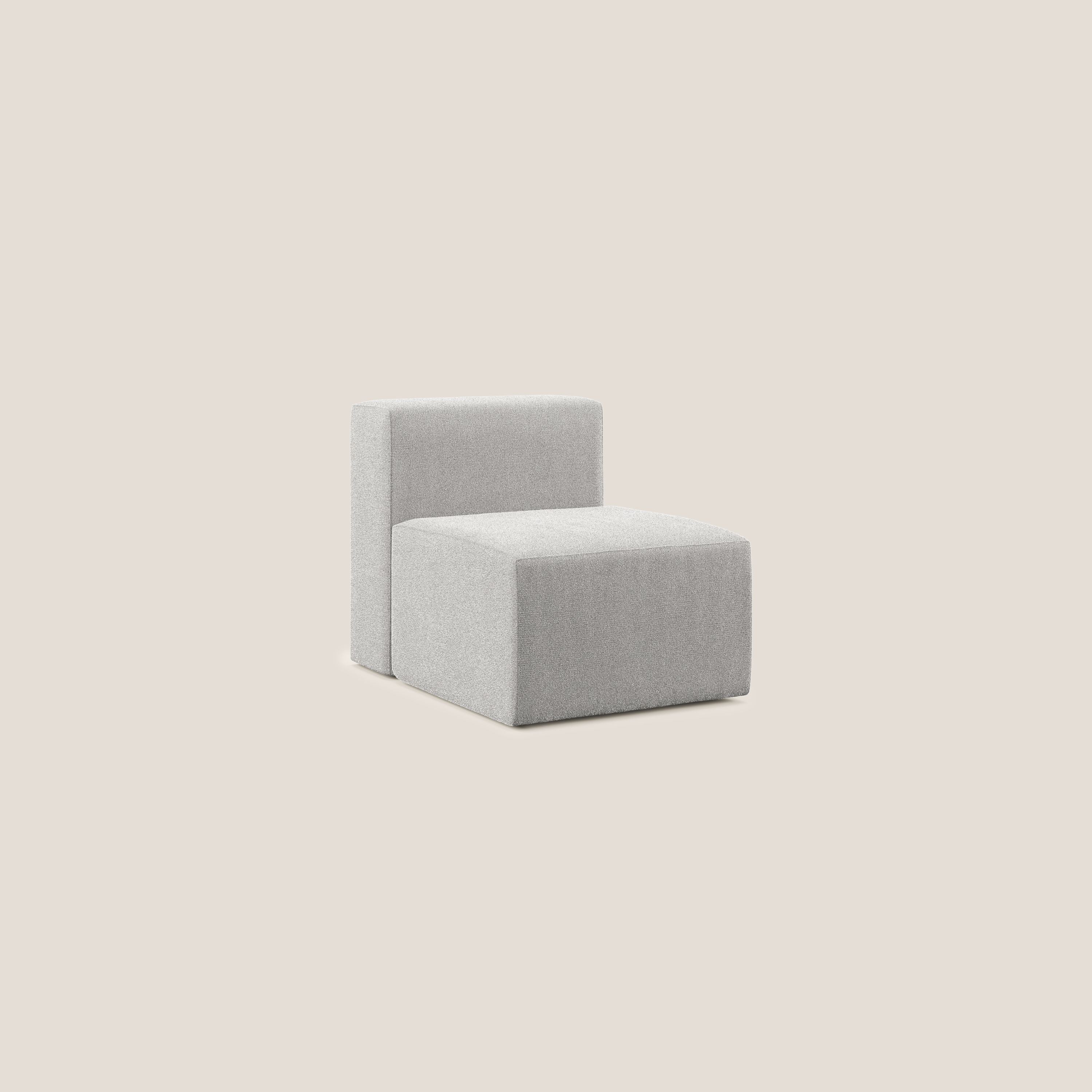 Nettuno module de fauteuil central en bouclette douce T07 gris - Image 2