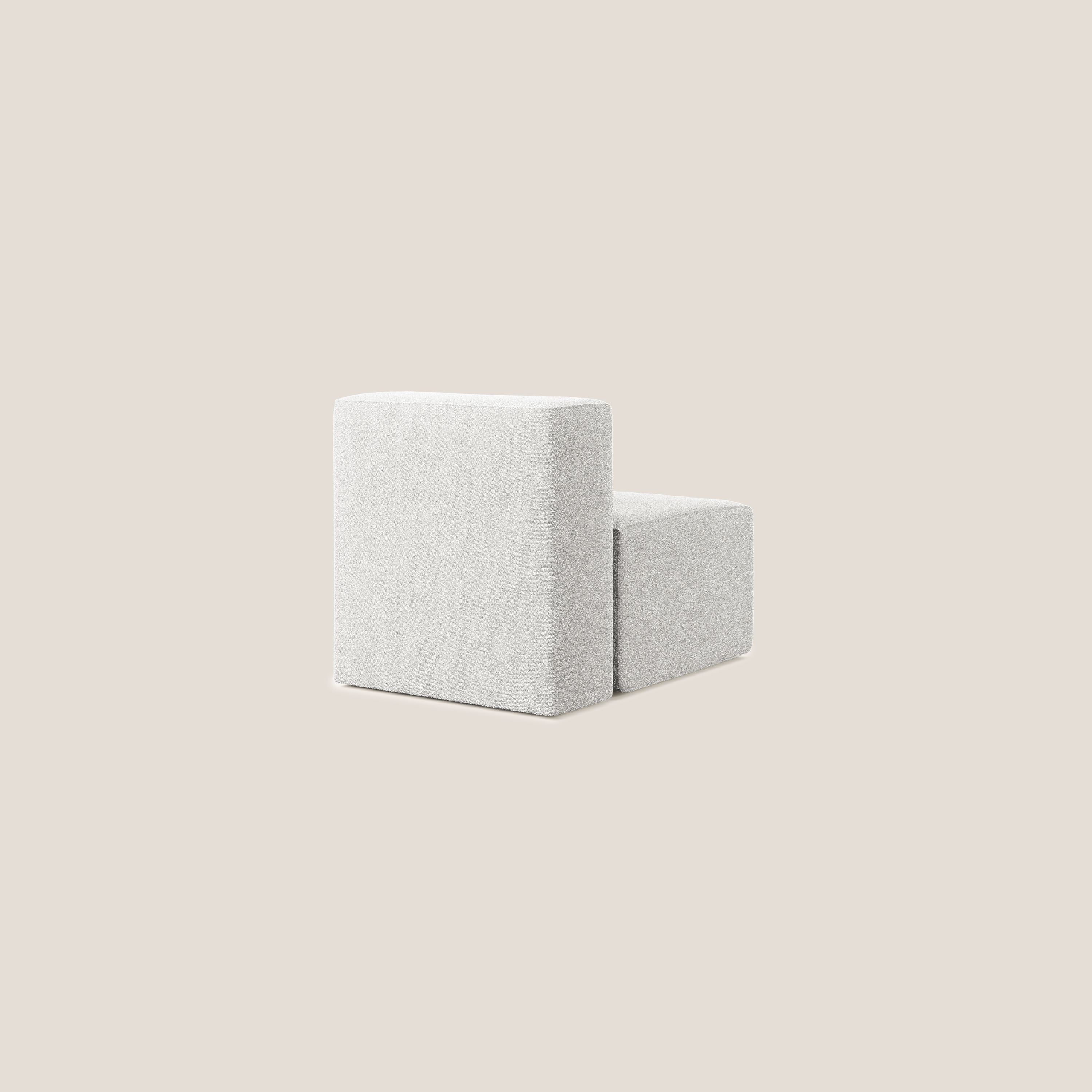 Nettuno module de fauteuil central en bouclette douce T07 gris - Image 4