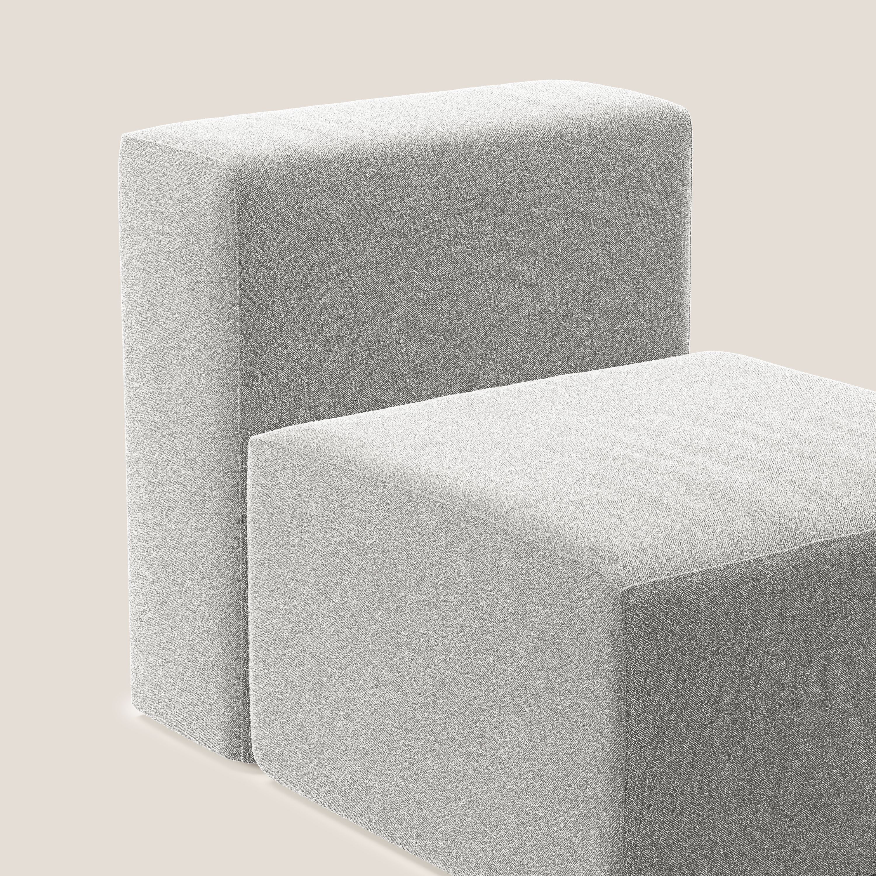 Nettuno module de fauteuil central en bouclette douce T07 gris - Image 5