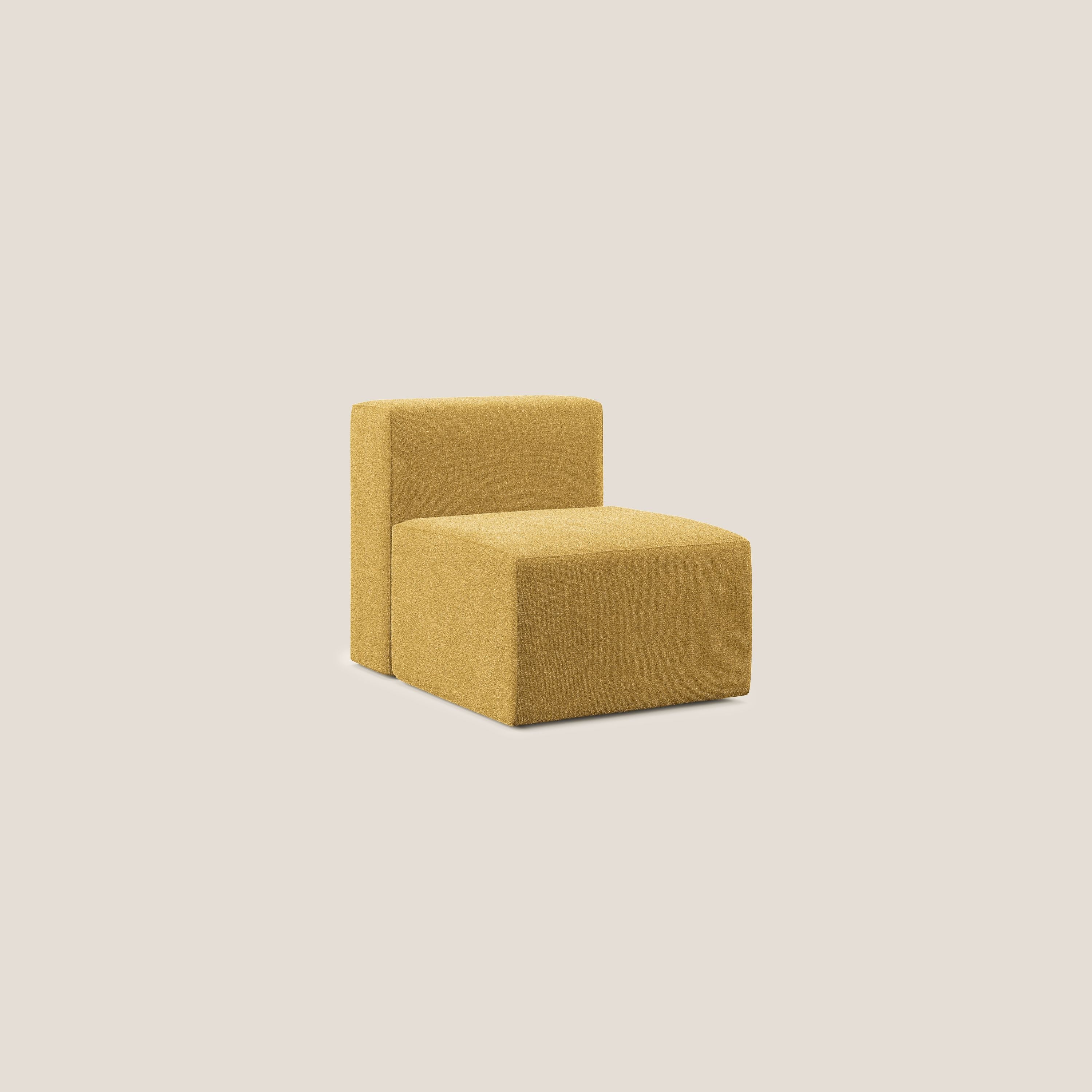 Nettuno module de fauteuil central en bouclette douce T07 jaune - Image 2