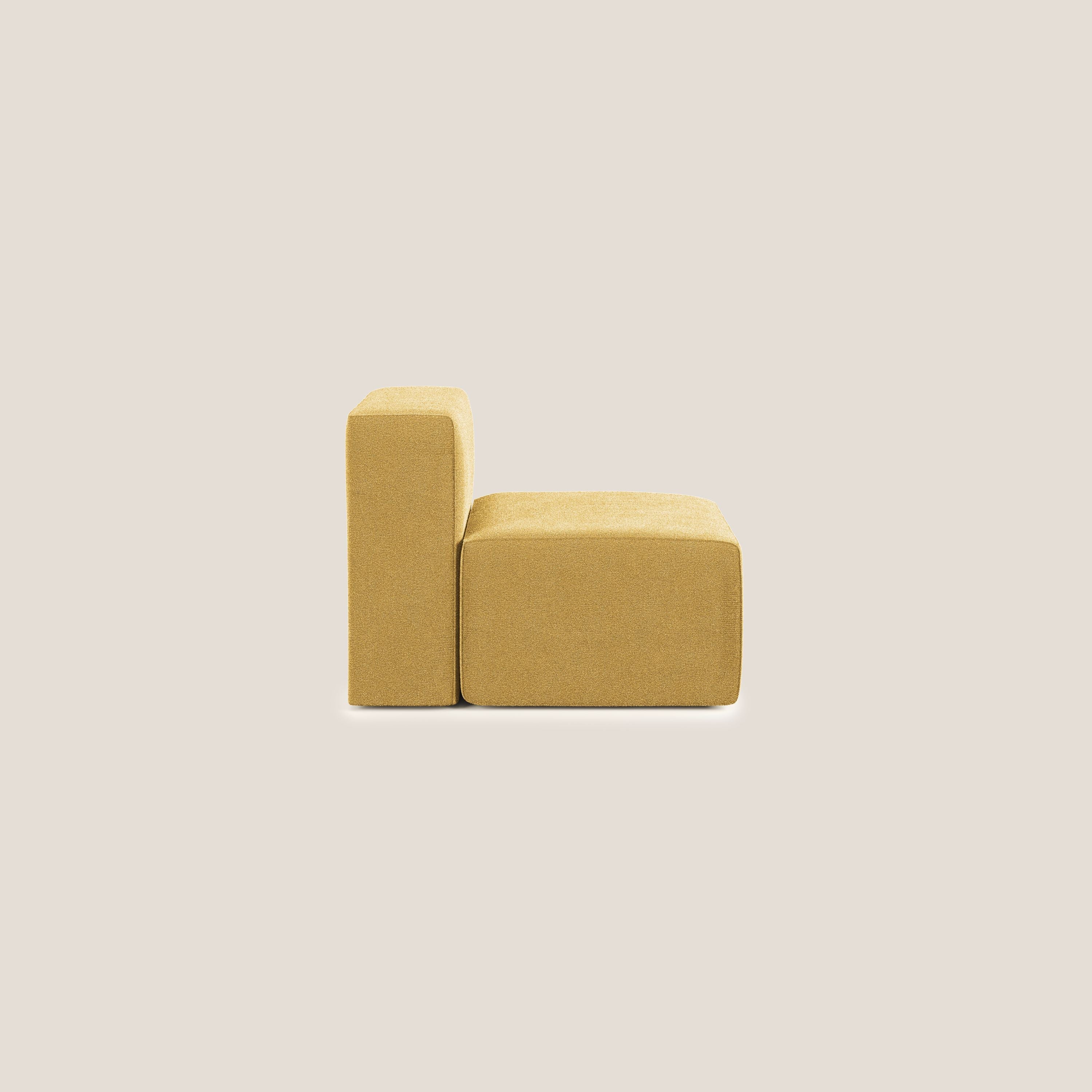 Nettuno module de fauteuil central en bouclette douce T07 jaune - Image 3