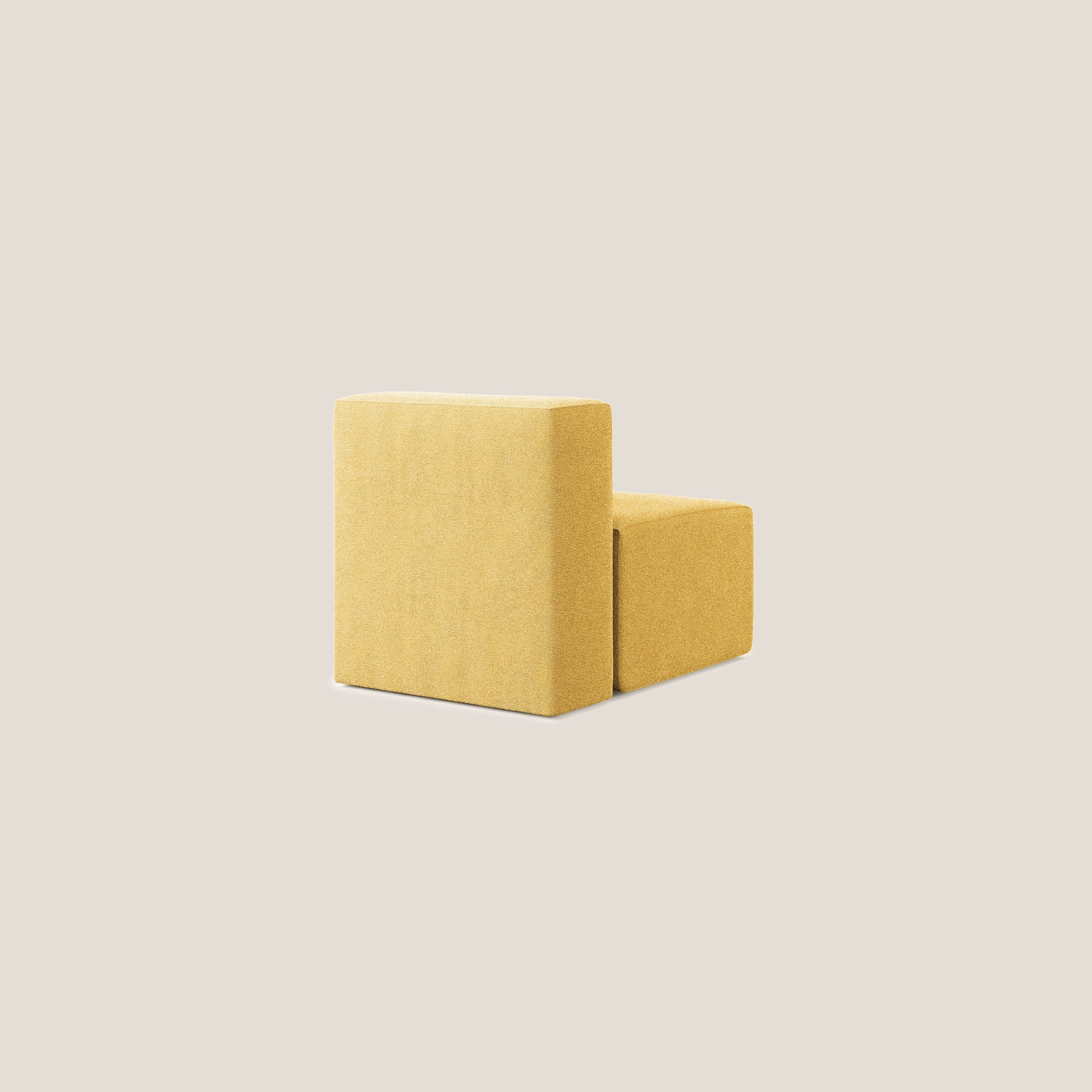 Nettuno module de fauteuil central en bouclette douce T07 jaune - Image 4