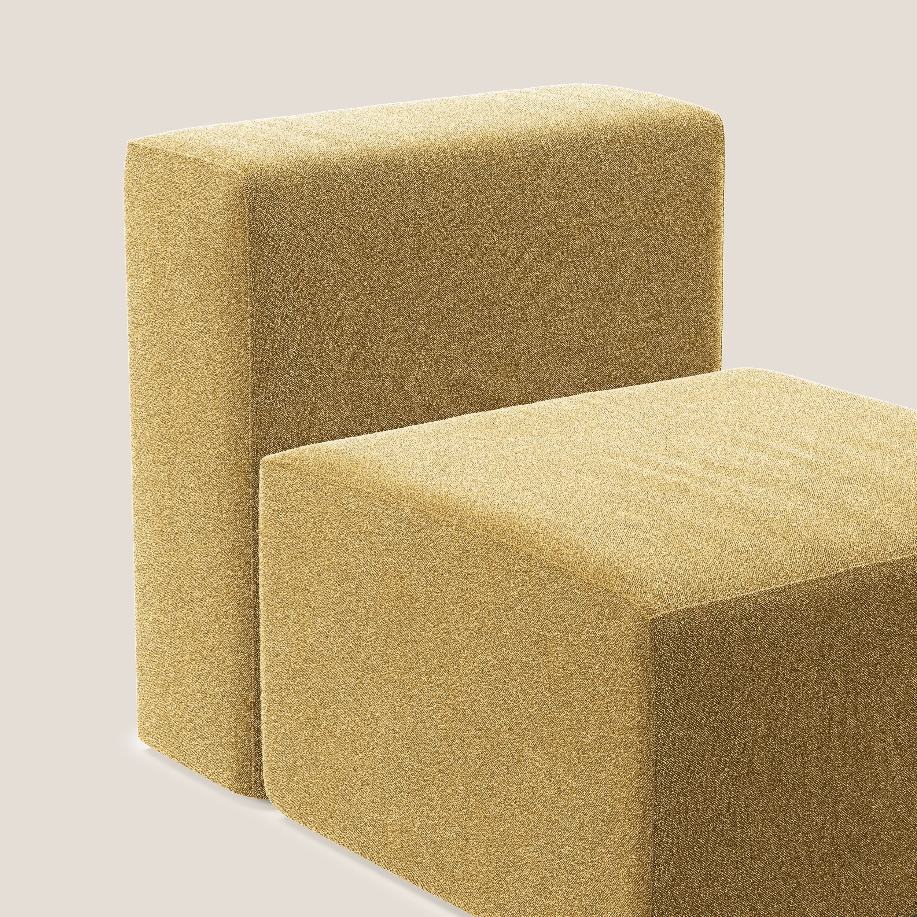 Nettuno module de fauteuil central en bouclette douce T07 jaune - Image 5