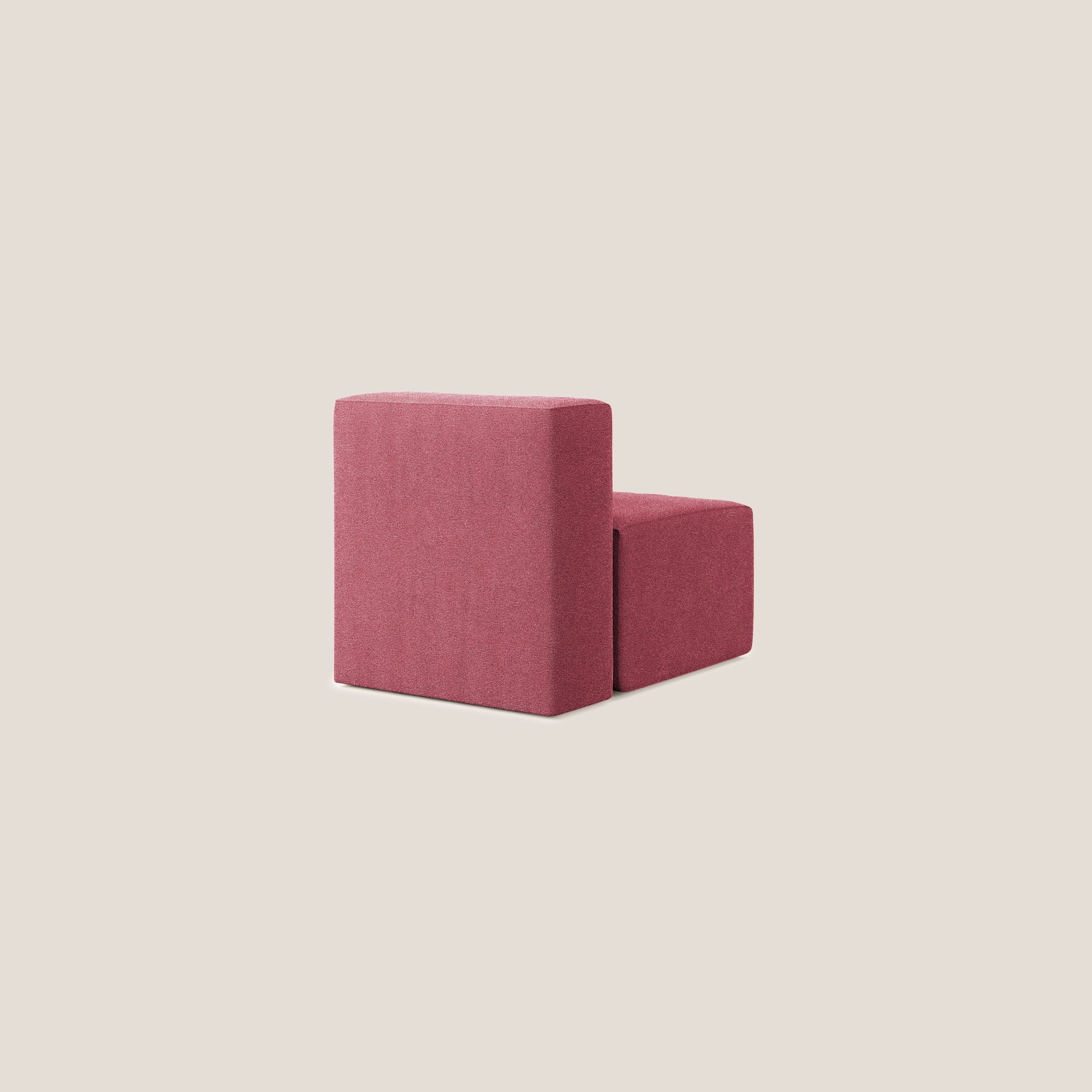Nettuno module de fauteuil central en bouclette douce T07 rouge - Image 4