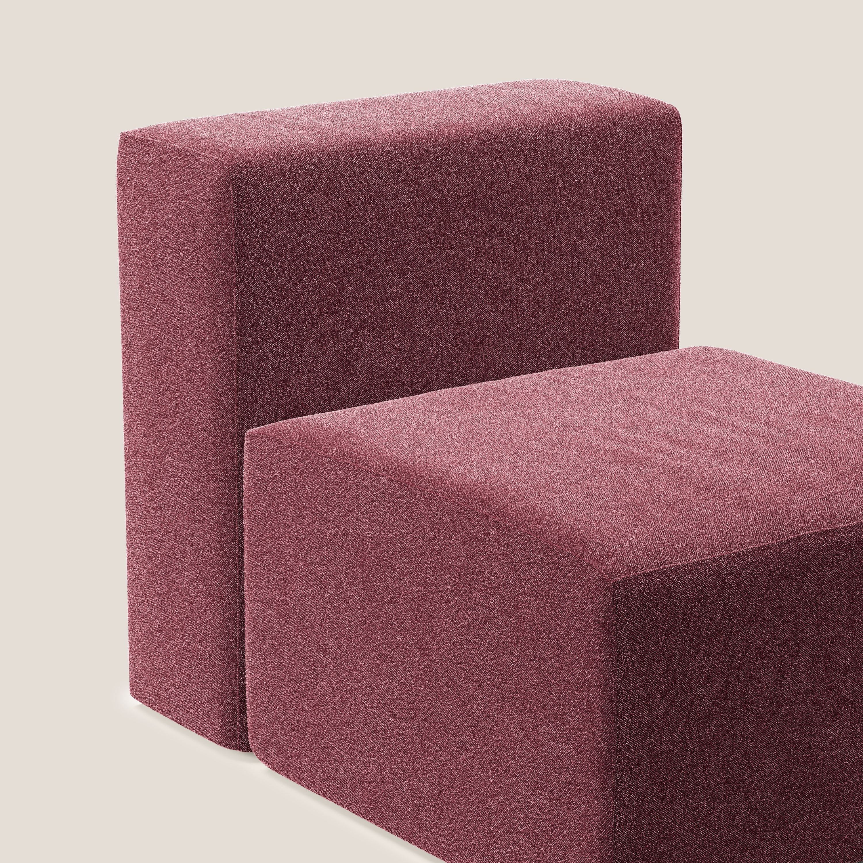 Nettuno module de fauteuil central en bouclette douce T07 rouge - Image 5