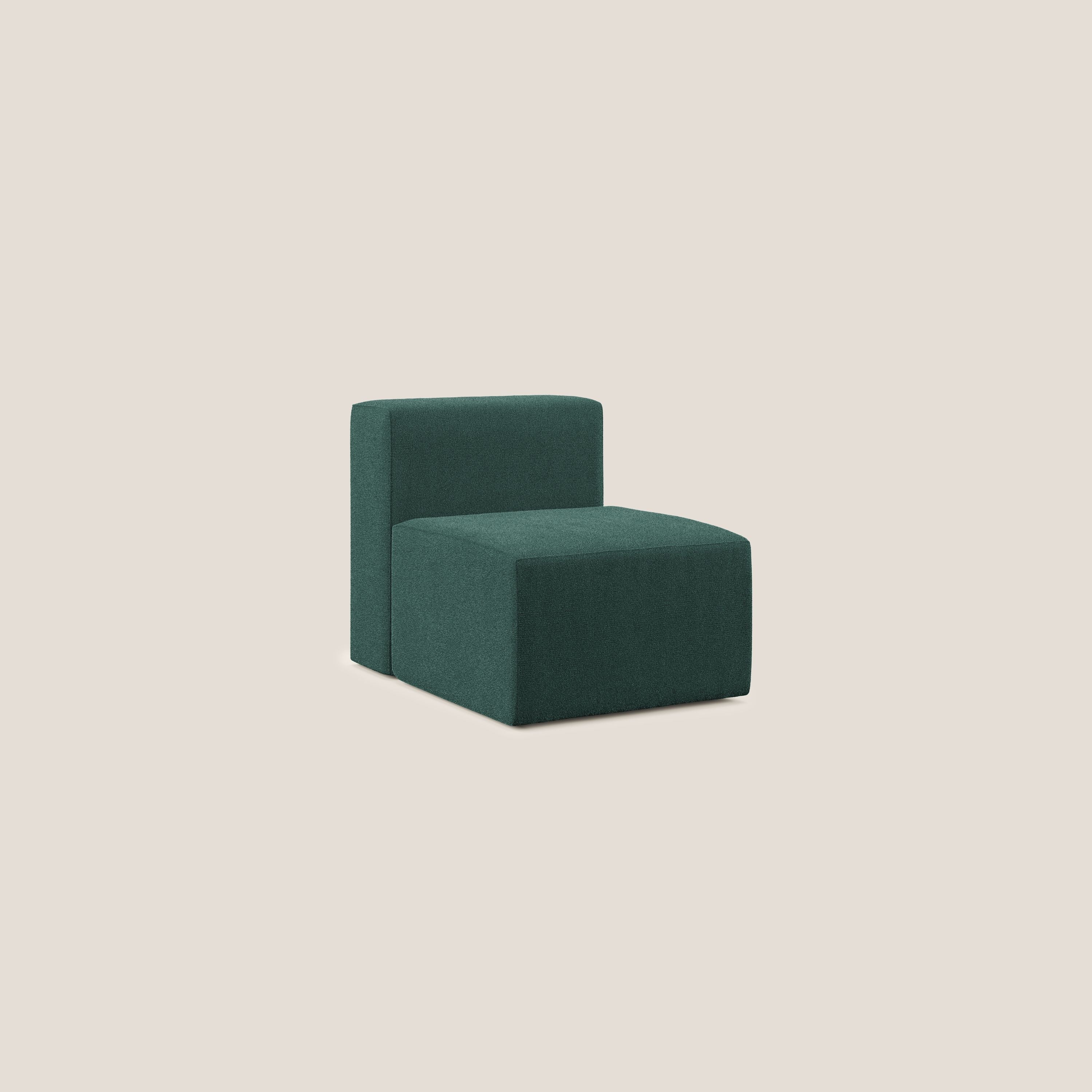 Nettuno module de fauteuil central en bouclette douce T07 vert - Image 2