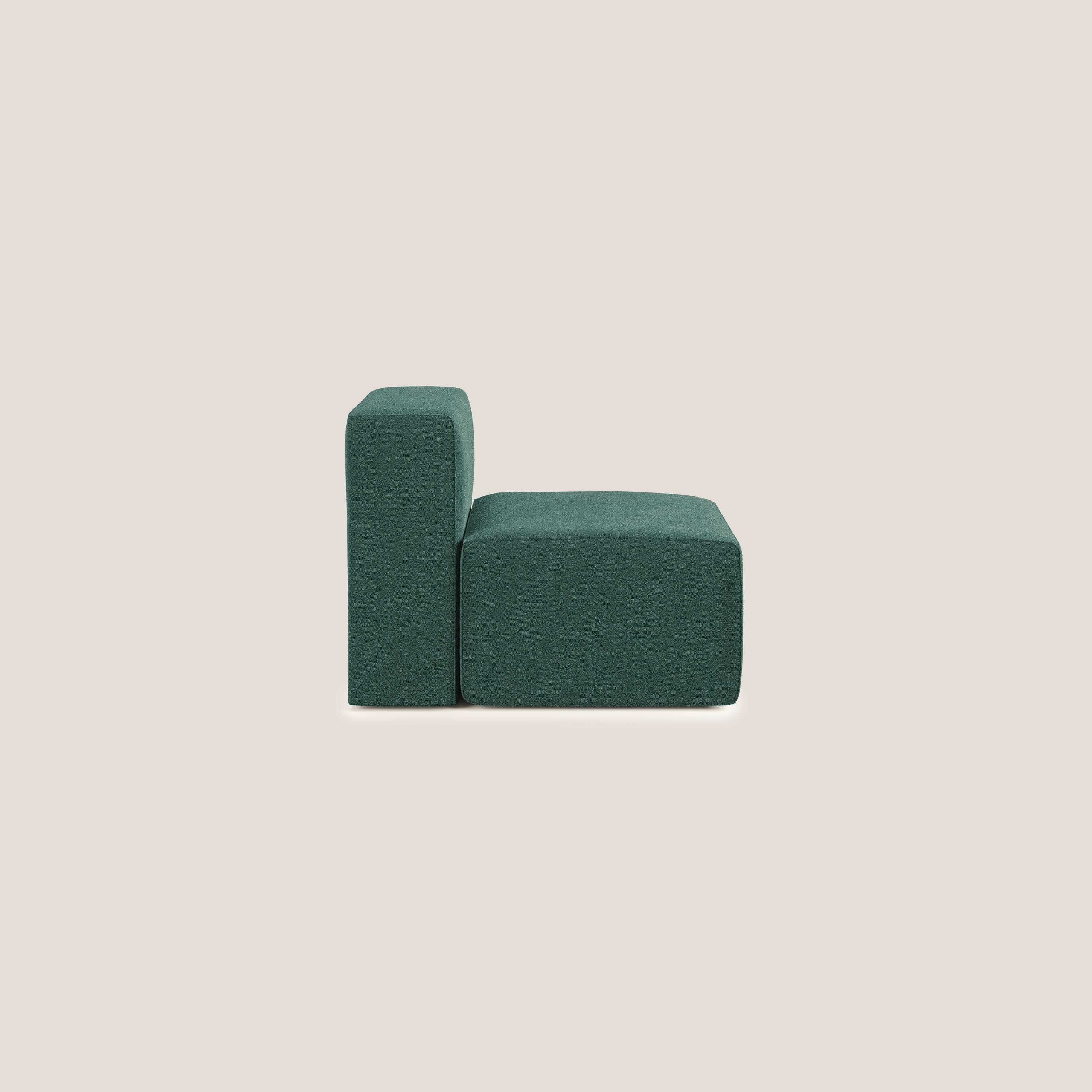 Nettuno module de fauteuil central en bouclette douce T07 vert - Image 3