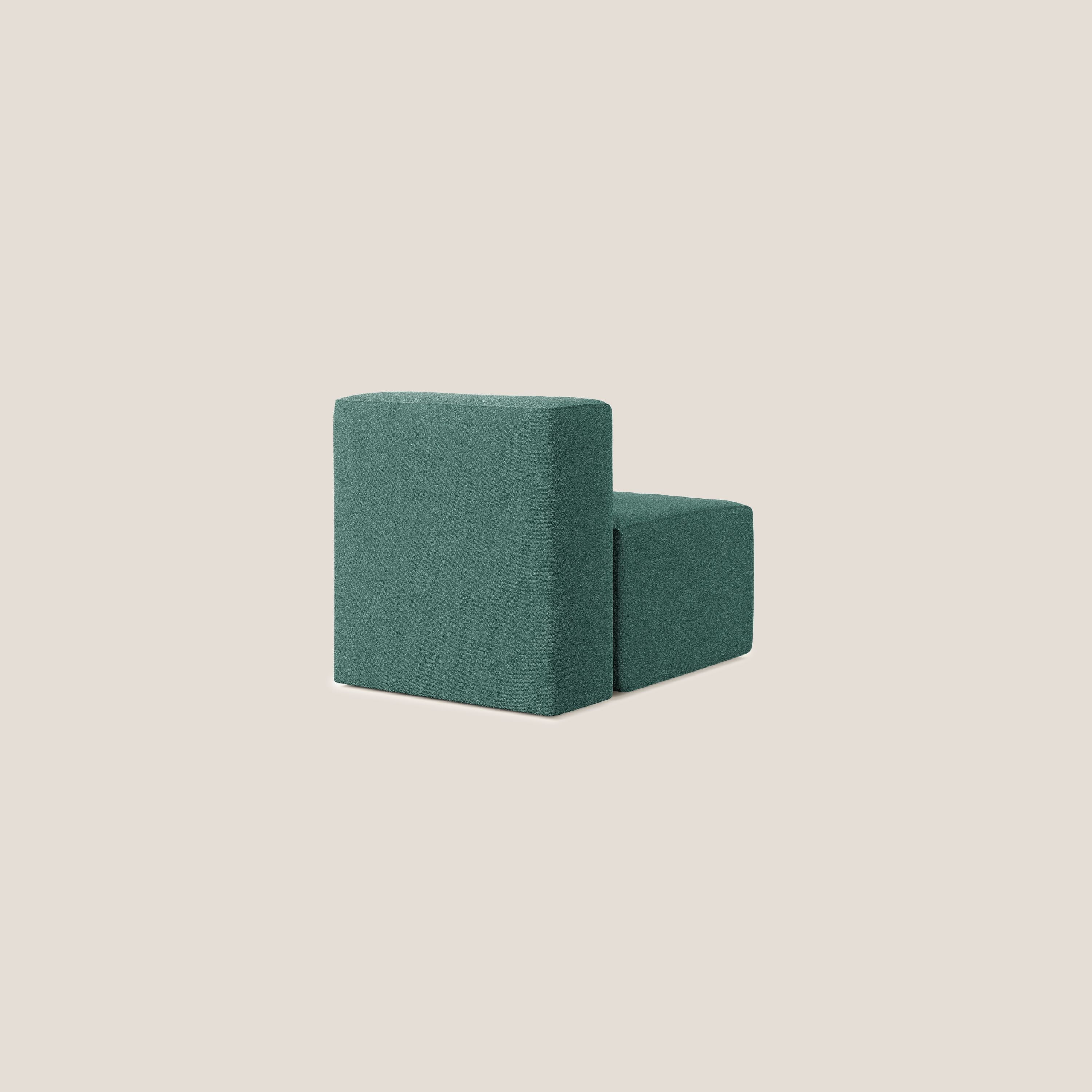 Nettuno module de fauteuil central en bouclette douce T07 vert - Image 4