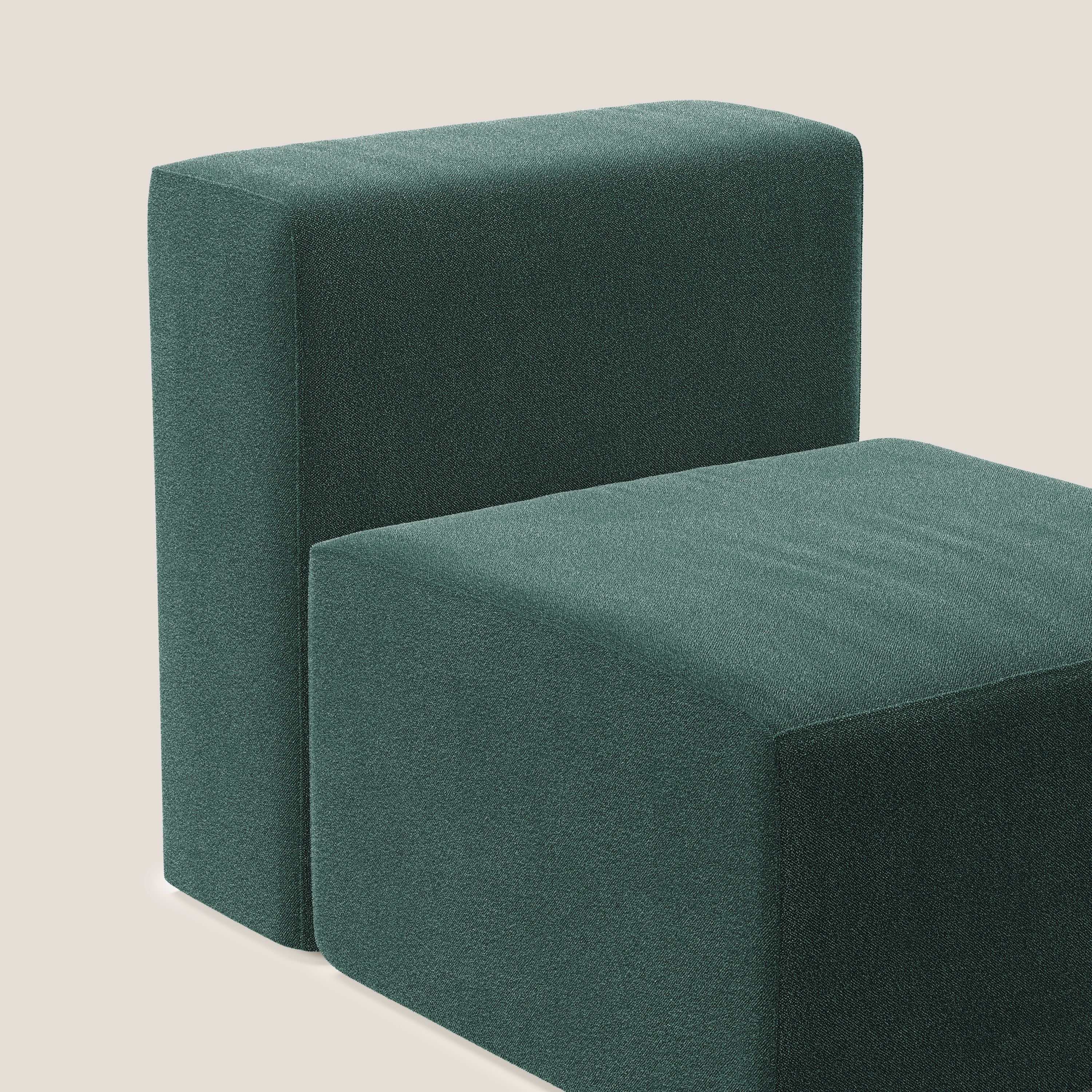 Nettuno module de fauteuil central en bouclette douce T07 vert - Image 5