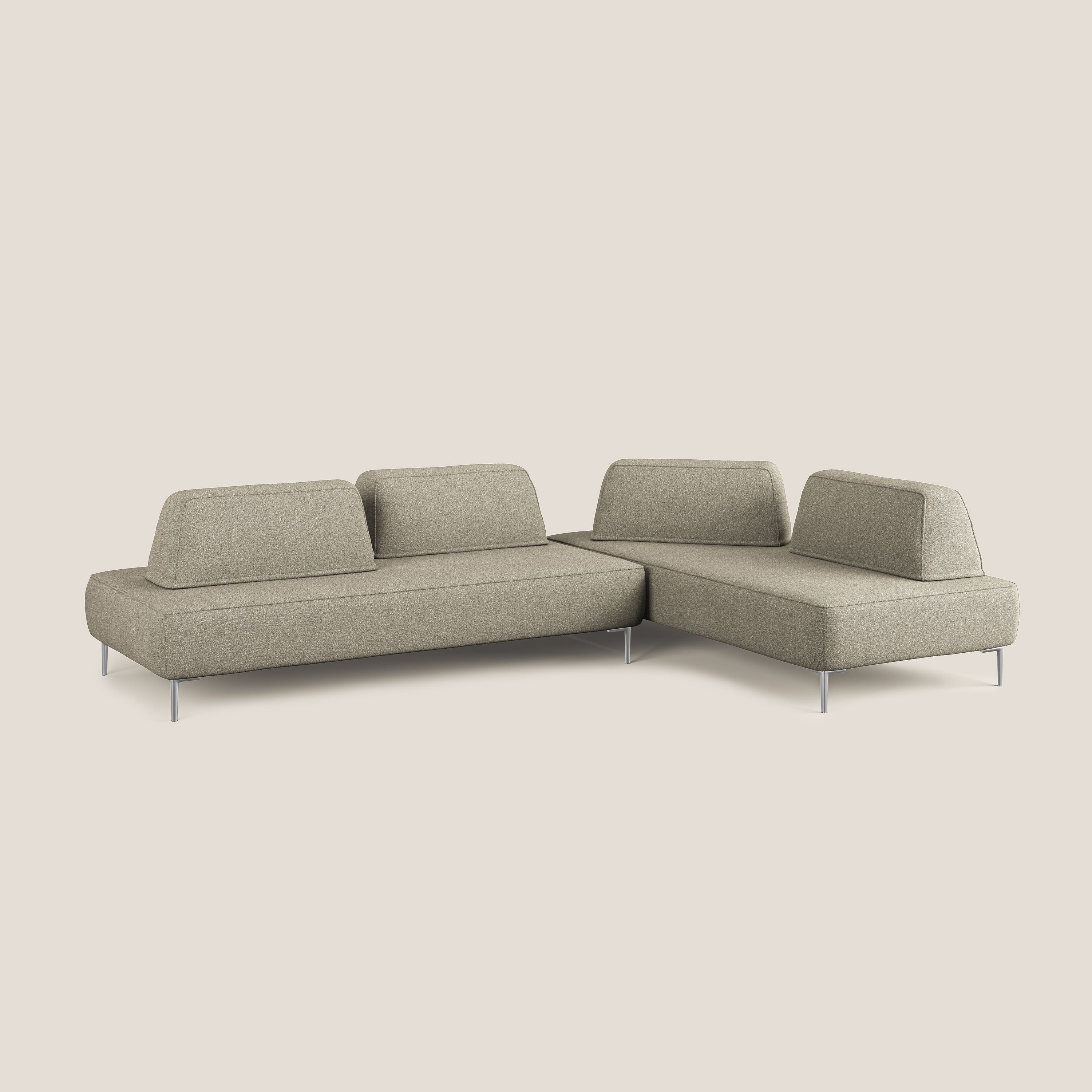 Newton canapé d'angle modulable avec dossiers amovibles en T07 beige - Image 2