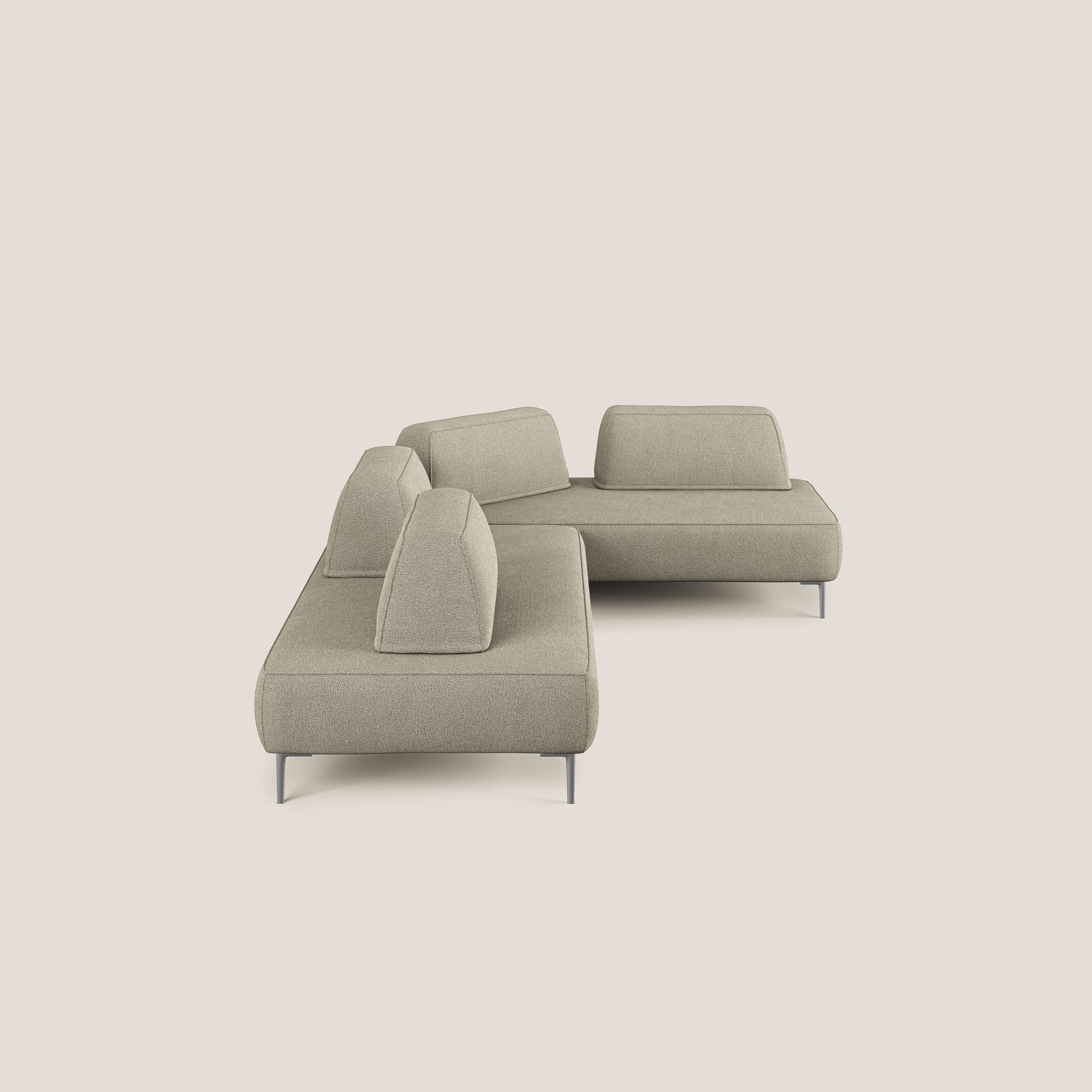 Newton canapé d'angle modulable avec dossiers amovibles en T07 beige - Image 3