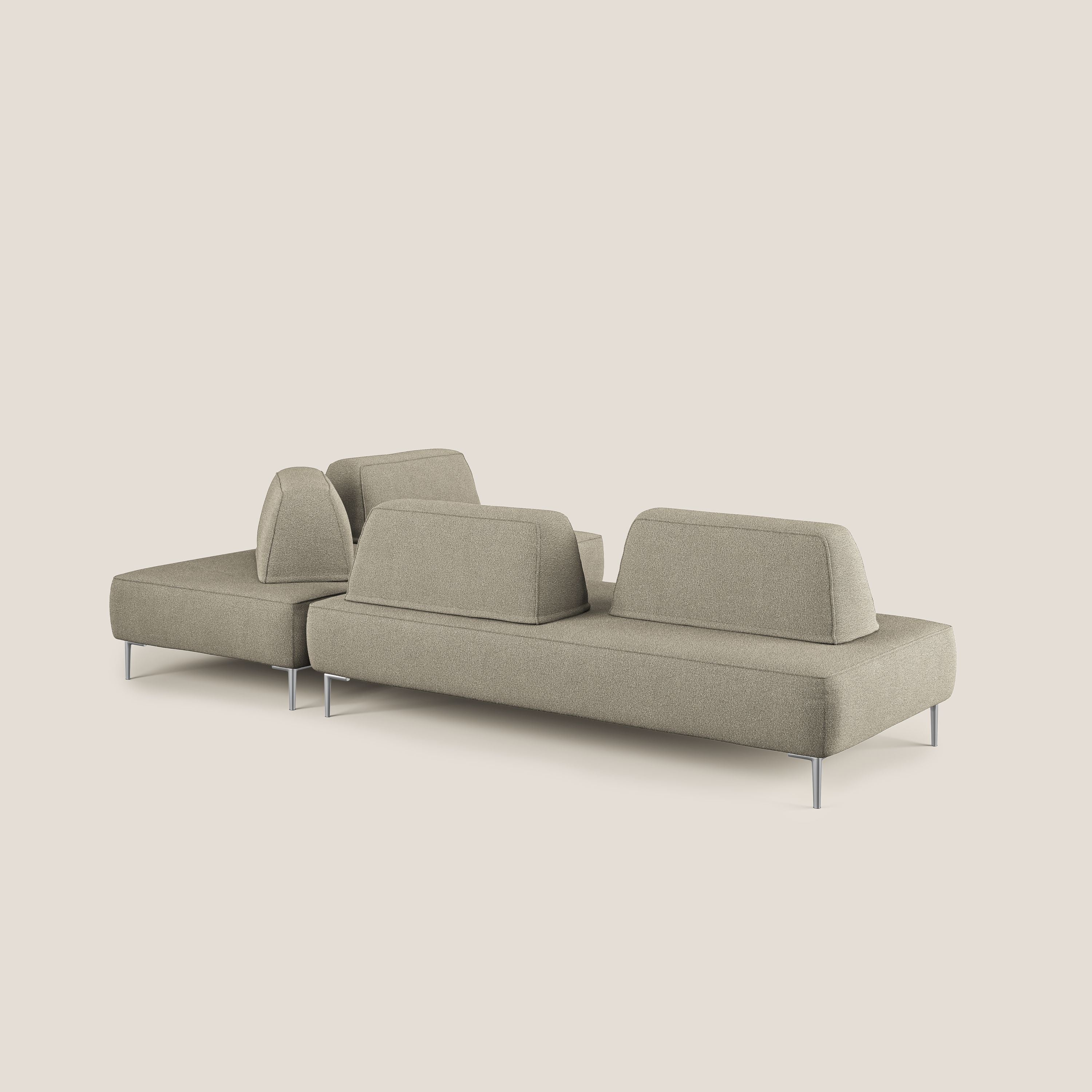 Newton canapé d'angle modulable avec dossiers amovibles en T07 beige - Image 4